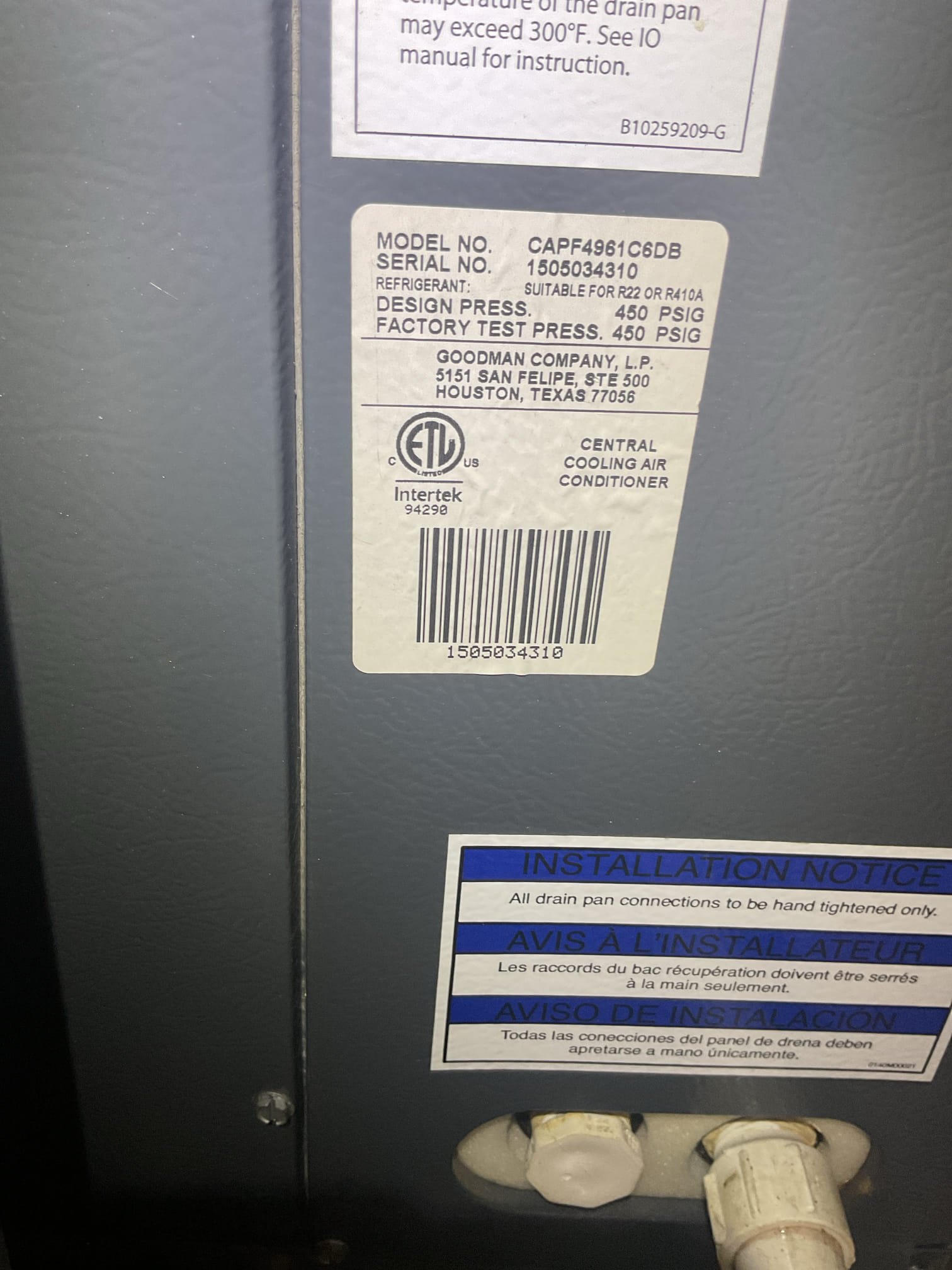 9-29-25 Luis Customer called in for no cooling found no 24 volts at unit open 3 amp fuse. I check for any electrical short no issues found. Installed new 3 amp fuse and test operation system came ok. Unit started  to cool. Check ac operation, I noticed condenser fan motor is rusted heavily on shaft and motor case. I also informed customer about water heater condition and provided estimate for repairs. Expansion tank is about to break and high chance for water damage. I also provided estimates for outdoor preventative. Ac unit is working properly at the time of service. Customer paid 50% deposit for water heater installation and air purification system. 