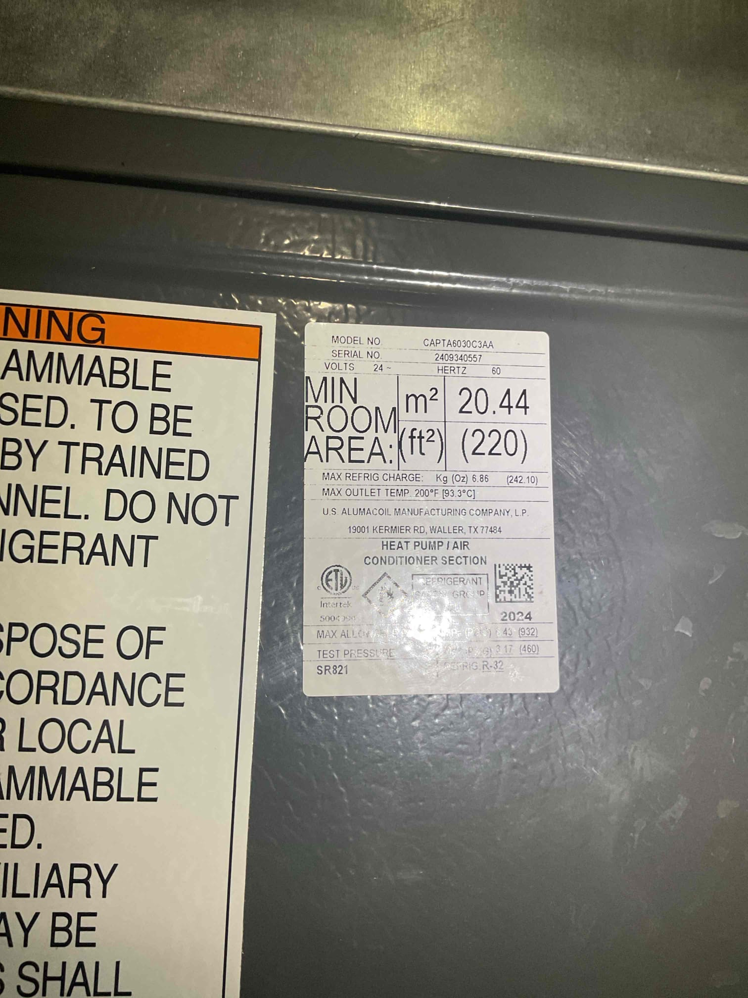 Performed quality assurance on recently installed unit. Unit is wiring as cool only thermostat only has heat and cool option. Maybe for future use. Cycle heat pump ok check air supply and return air temps ok. All wiring and connections ok. Quality assurance passed. 