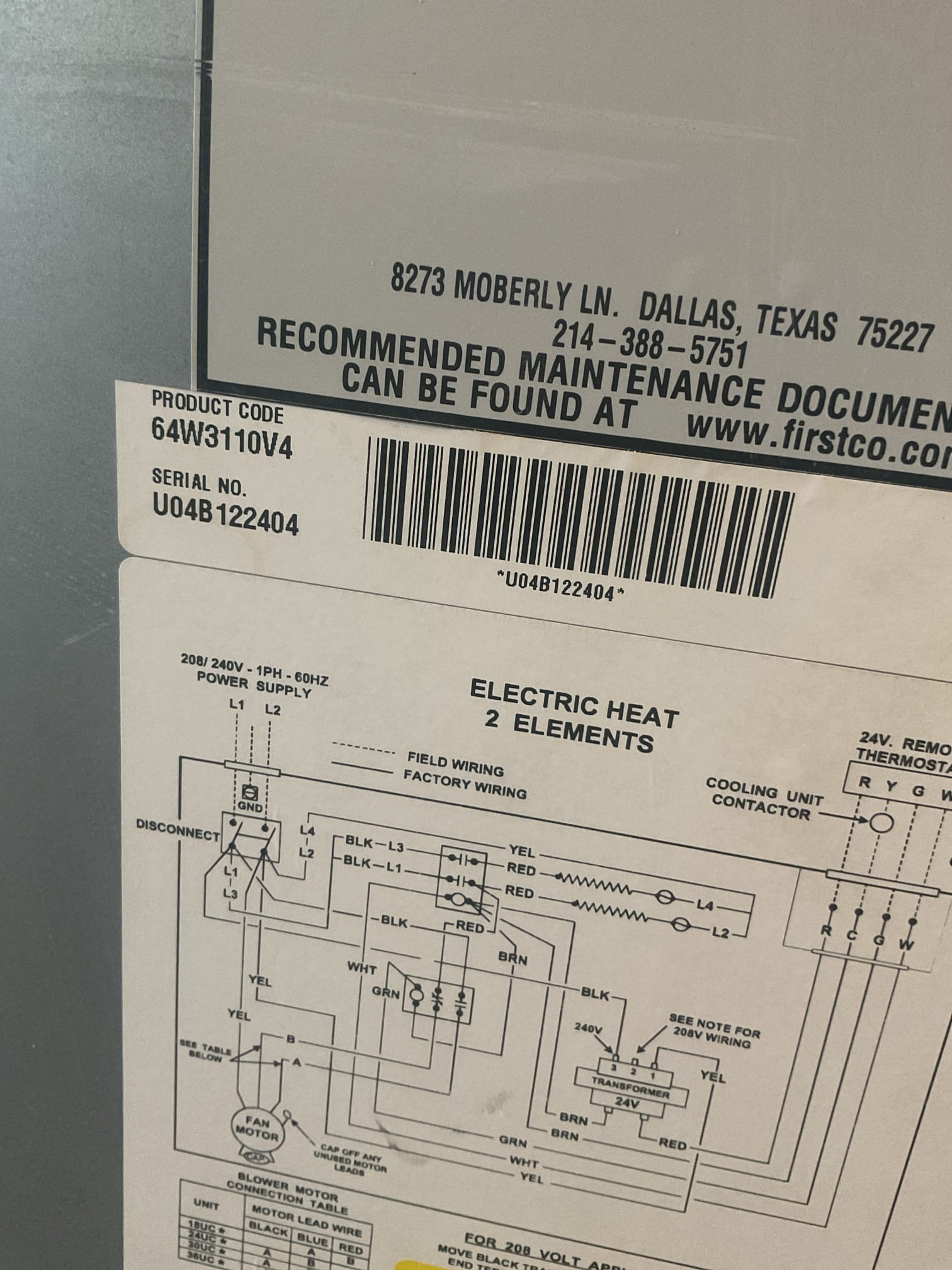 Air handler is 22” wide by 40” tall. 31 air handler in stock is 24”x36. Took photos. Need our office to determine if this is a matched system or not. And provide air handler install quote by our office. Air handler is 22” wide by 40” tall. 31 air handler in stock is 24”x36. Took photos. Need our office to determine if this is a matched system or not. And provide air handler install quote by our office.