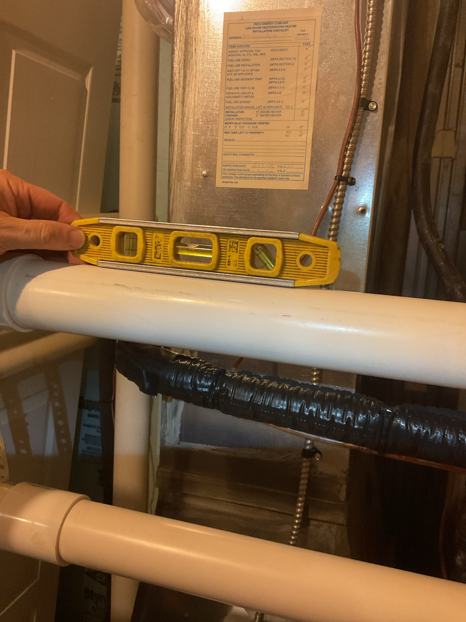 I arrived to the customers home to gas furnace and a/c q.a.
I started with checking the air filter and found good. the filter size is 413. I checked all my electrical connections and voltages. I inspected and tested the burners , flame sensor and the igniter. I water tested all tubing and hoses. I inspected the exhaust and fresh air pipe for restrictions and bellies. I inspected the inducer and the blower motor operation. I checked and tested for combustion and took temp rise splits at the return and the supply. We checked the outdoor unit level and disconnect and looked at over all system evaluation. Everything is running fine at this time of service. I arrived to the customers home to gas furnace and a/c q.a.
I started with checking the air filter and found good. the filter size is 413. I checked all my electrical connections and voltages. I inspected and tested the burners , flame sensor and the igniter. I water tested all tubing and hoses. I inspected the exhaust and fresh air pipe for restrictions and bellies. I inspected the inducer and the blower motor operation. I checked and tested for combustion and took temp rise splits at the return and the supply. We checked the outdoor unit level and disconnect and looked at over all system evaluation. Everything is running fine at this time of service.