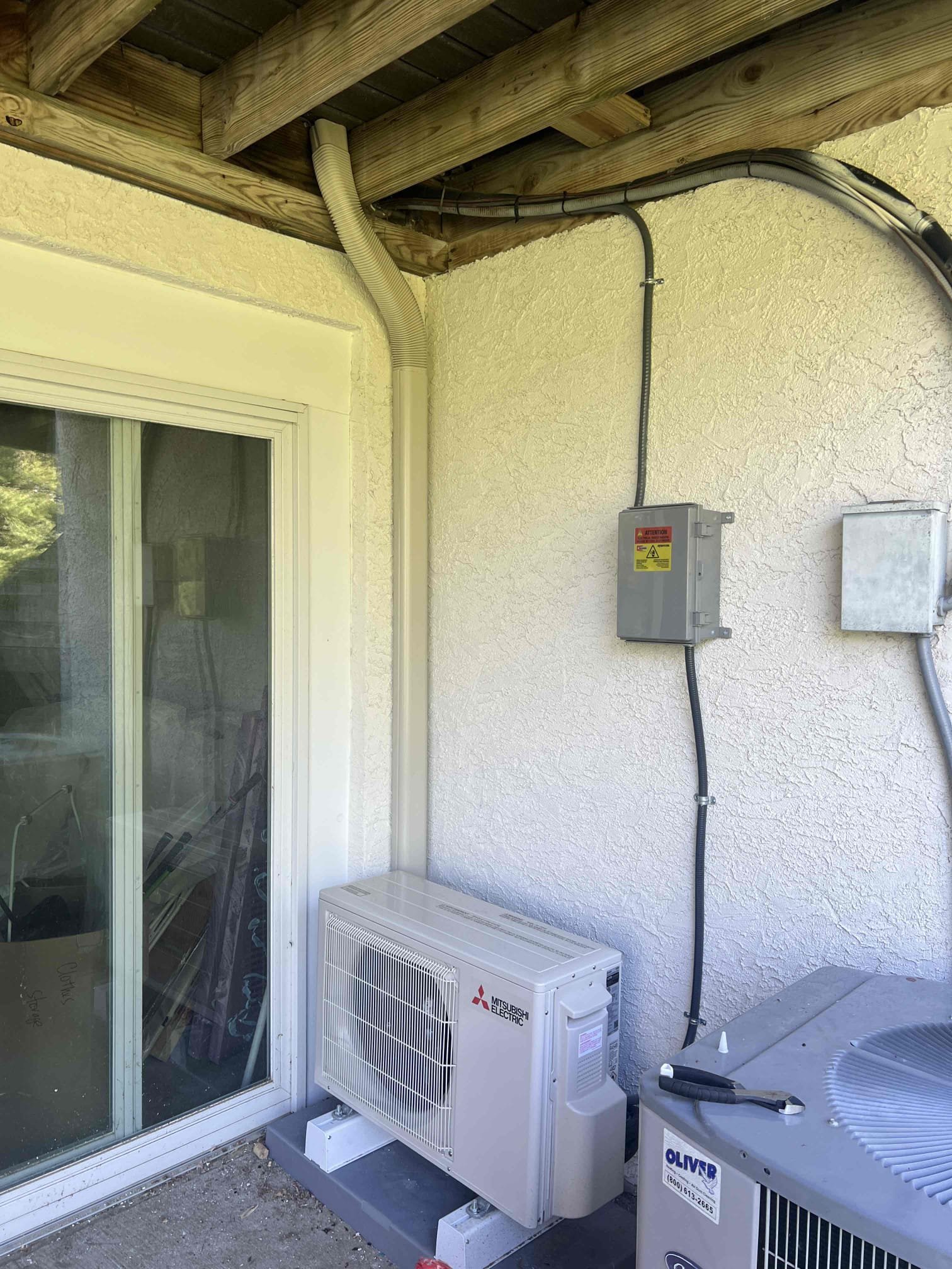 10/10/25 Tan
Performed Quality Assurance inspection on Mitsubishi ductless heat pump system for 3rd floor room installed on 9/17/25.
Burt stated the installers were great and Nick was very polite and educational about his new system. He had no negative comments or anything to say we could improve.
When I mentioned about the remote holder and the MV vents he stated he got his own remote holder and the MV vents are not ready to be installed yet and he’ll most likely have his contractor install them when he decides where they go.
Burt asked if there were any way to install a water safety on this but I told him unless it’s installed on an interior wall there were nothing available we could install to prevent water leaks. The best solution is to maintain the filter and have maintenance performed to allow us to flush and test the drain line each year.
It hasn’t leaked since installation but he wanted to be preventative.
Checked indoor unit and tested heating operations.
System had 55° temp 10/10/25 Tan
Performed Quality Assurance inspection on Mitsubishi ductless heat pump system for 3rd floor room installed on 9/17/25.
Burt stated the installers were great and Nick was very polite and educational about his new system. He had no negative comments or anything to say we could improve.
When I mentioned about the remote holder and the MV vents he stated he got his own remote holder and the MV vents are not ready to be installed yet and he’ll most likely have his contractor install them when he decides where they go.
Burt asked if there were any way to install a water safety on this but I told him unless it’s installed on an interior wall there were nothing available we could install to prevent water leaks. The best solution is to maintain the filter and have maintenance performed to allow us to flush and test the drain line each year.
It hasn’t leaked since installation but he wanted to be preventative.
Checked indoor unit and tested heating operations.
System had 55° temp