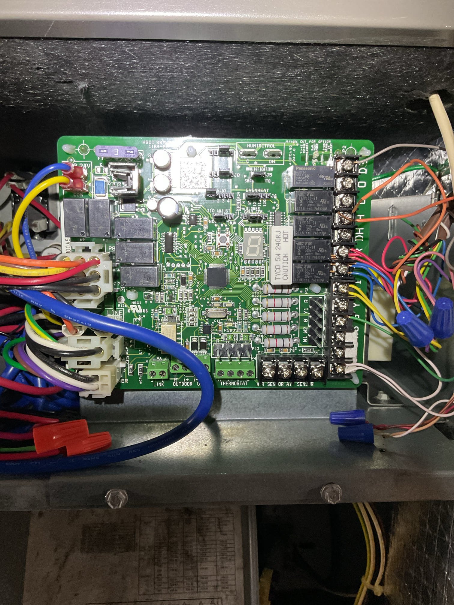 10-10-25 Luis customer called in for heat pump not working customer turned the heat on and only cool air comes out. Found thermostat to be in the off position. Upon arrival. I tested back up heat 20 KW electric heat. OK I went and switch it to regular heat mode. I noticed cool air was coming out. I check all wiring found board sending 24 volts to O energizing reversing valve. I did a hard reset on the unit and recheck system operation. After reset unit came on normal. Test heat mode operation ok cycle heat pump ok.  10-10-25 Luis customer called in for heat pump not working customer turned the heat on and only cool air comes out. Found thermostat to be in the off position. Upon arrival. I tested back up heat 20 KW electric heat. OK I went and switch it to regular heat mode. I noticed cool air was coming out. I check all wiring found board sending 24 volts to O energizing reversing valve. I did a hard reset on the unit and recheck system operation. After reset unit came on normal. Test heat mode operation ok cycle heat pump ok.