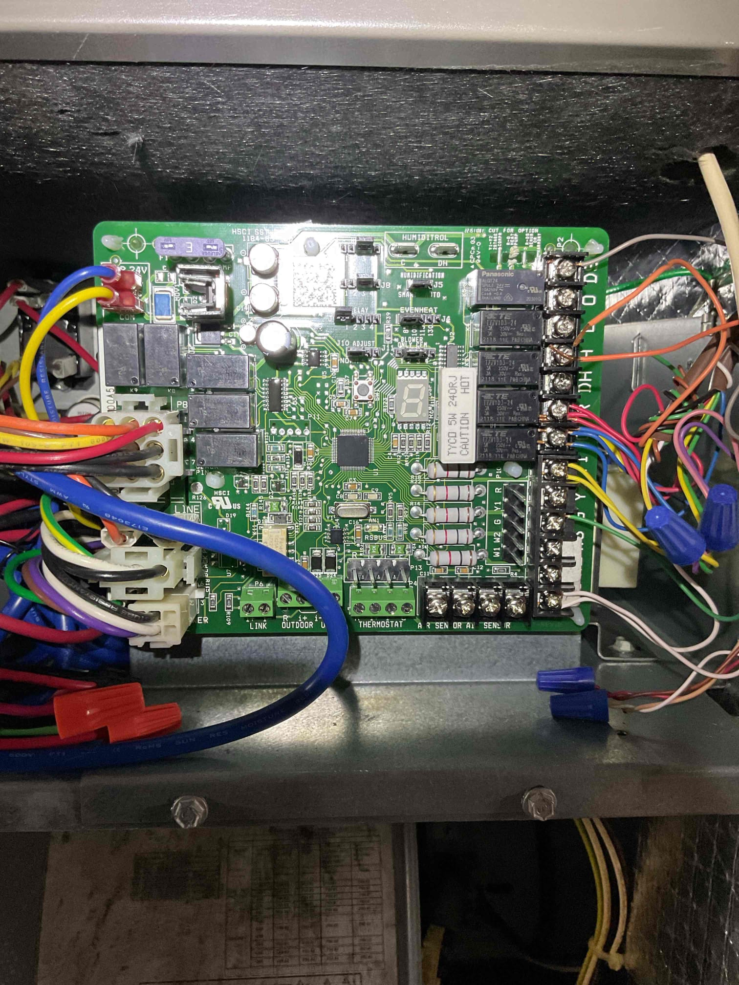 10-10-25 Luis customer called in for heat pump not working customer turned the heat on and only cool air comes out. Found thermostat to be in the off position. Upon arrival. I tested back up heat 20 KW electric heat. OK I went and switch it to regular heat mode. I noticed cool air was coming out. I check all wiring found board sending 24 volts to O energizing reversing valve. I did a hard reset on the unit and recheck system operation. After reset unit came on normal. Test heat mode operation ok cycle heat pump ok.  10-10-25 Luis customer called in for heat pump not working customer turned the heat on and only cool air comes out. Found thermostat to be in the off position. Upon arrival. I tested back up heat 20 KW electric heat. OK I went and switch it to regular heat mode. I noticed cool air was coming out. I check all wiring found board sending 24 volts to O energizing reversing valve. I did a hard reset on the unit and recheck system operation. After reset unit came on normal. Test heat mode operation ok cycle heat pump ok.