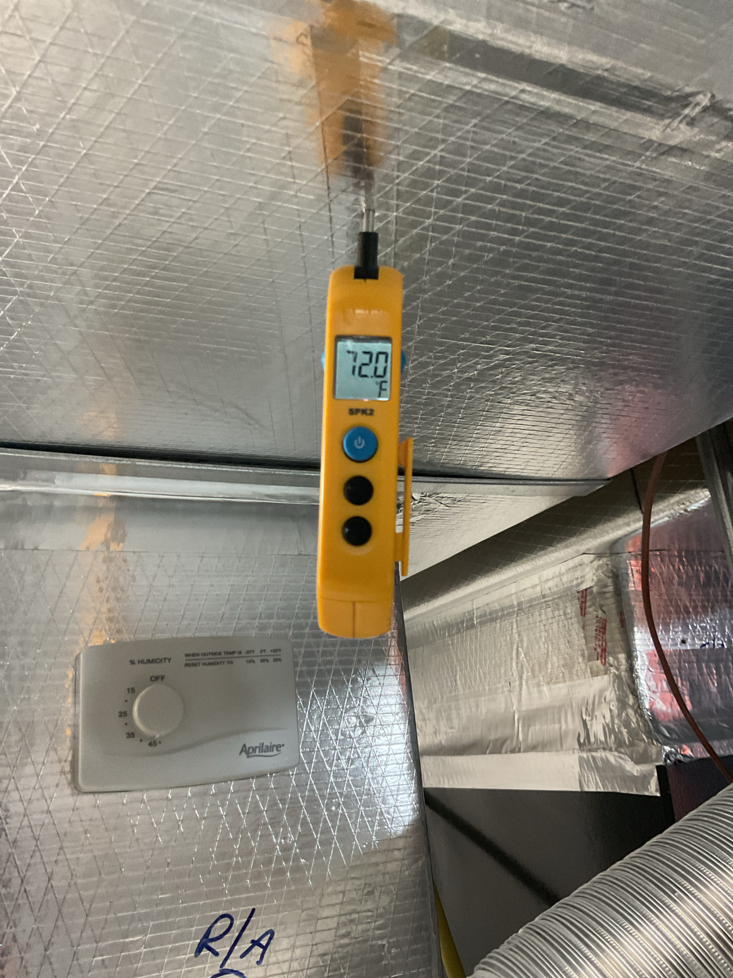 I arrived to the customers home to service their 7 yr old gas furnace system. 
I started with checking the air filter and replaced , the filter size is a 413AA. I checked all my electrical connections and voltages. I inspected and tested the  burners , flame sensor and the igniter. I water tested all tubing and hoses. I inspected the exhaust and fresh air pipe for restrictions and bellies. I inspected the inducer and the blower motor operation. I checked and tested for combustion and took temp rise splits at the return and the supply. Everything is running fine at this time of service. 