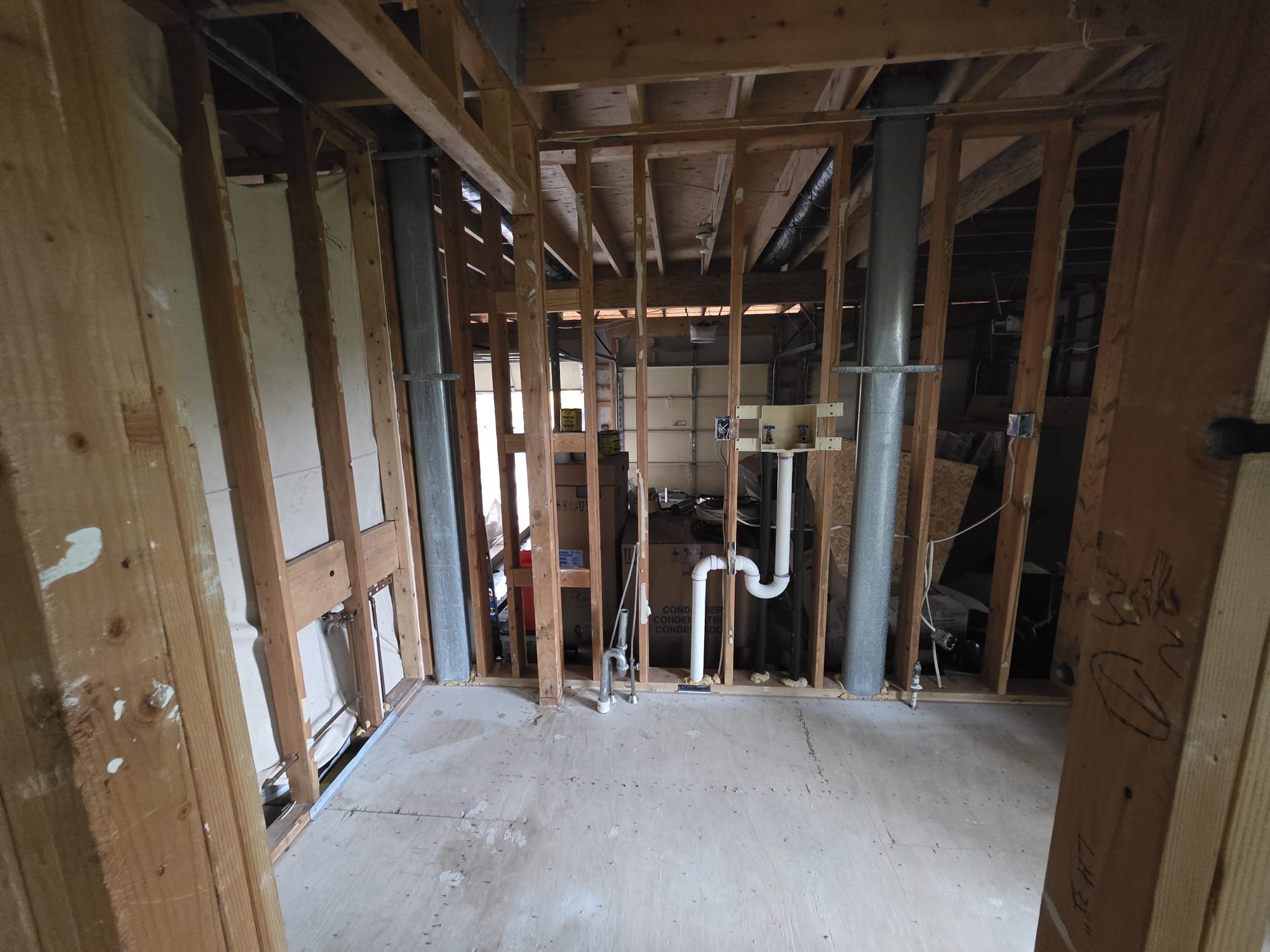 Provide pricing to reinstall sheet metal ductwork reusing existing materials on site or supplying new sheet metal ductwork for home.