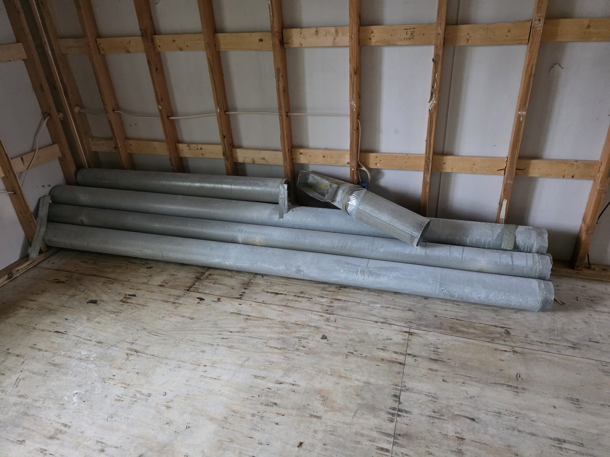 Provide pricing to reinstall sheet metal ductwork reusing existing materials on site or supplying new sheet metal ductwork for home.