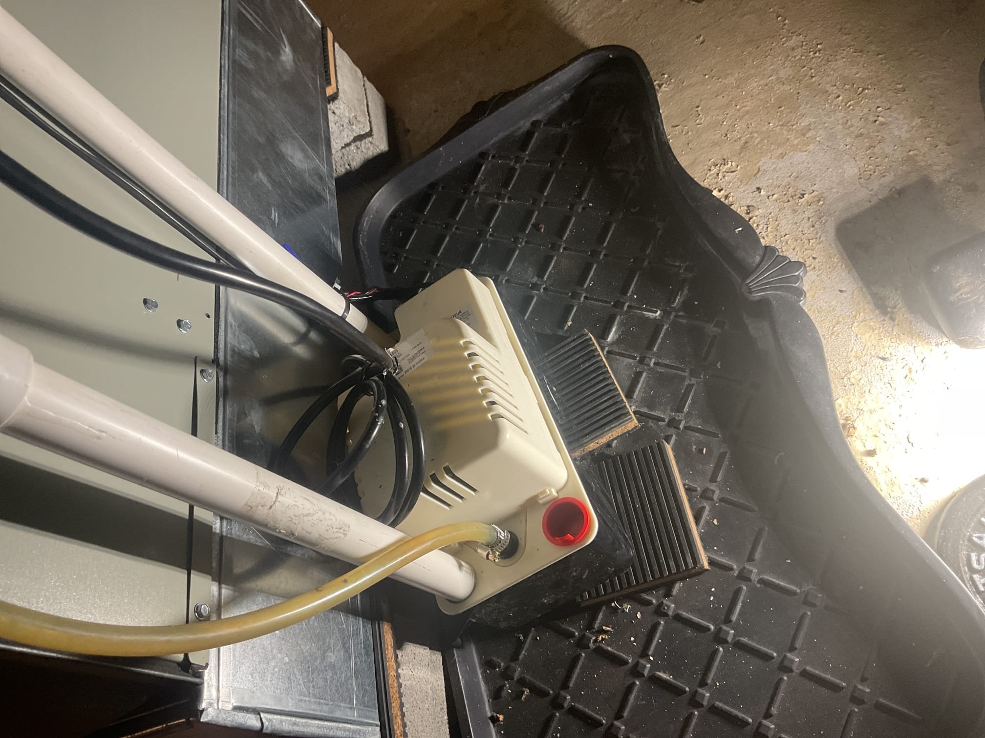 Fully assessed e09 error code. Found that after taking to homeowner he had lifted the condensation pump and it had started working. Shortened up both 3/4” pvc drain lines going into pump and installed unions. Also shortened rubber drain lines inside gas furnace. Ran gas furnace for about 20 minutes, no issues. Performed combustion test. Gas furnace is working properly at time of service. System installed 6/17/24. No charge. Fully assessed e09 error code. Found that after taking to homeowner he had lifted the condensation pump and it had started working. Shortened up both 3/4” pvc drain lines going into pump and installed unions. Also shortened rubber drain lines inside gas furnace. Ran gas furnace for about 20 minutes, no issues. Performed combustion test. Gas furnace is working properly at time of service. System installed 6/17/24. No charge.