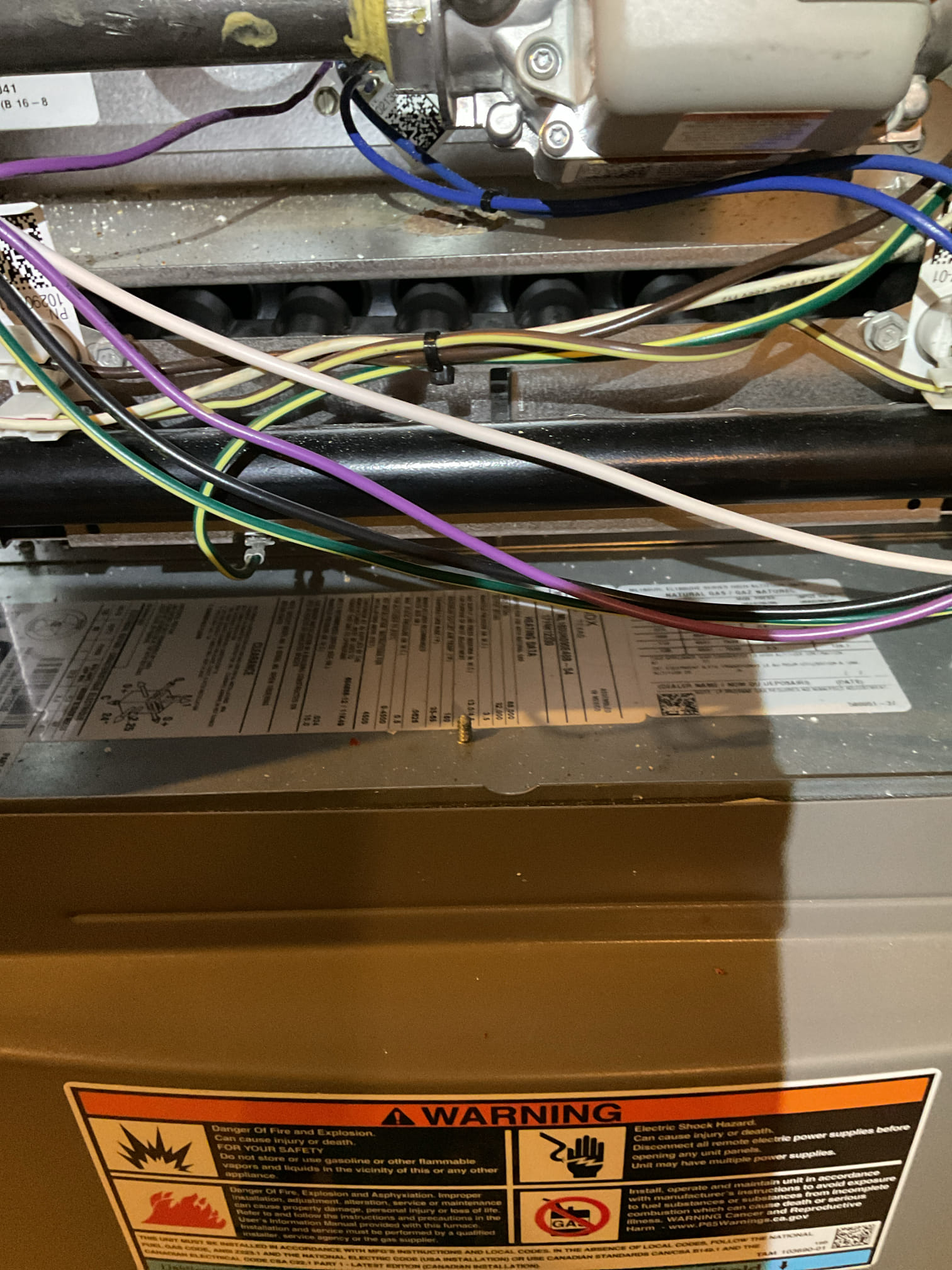 I arrived to the customers home to service their 6yr old gas furnace system.
I started with checking the air filter and found good. I helped the customer with her #35 panel . I checked all my electrical connections and voltages. I inspected and tested the burners , flame sensor and the igniter. I inspected the exhaust for restrictions and rust and holes. I inspected the inducer and the blower motor operation. I checked and tested for combustion and took temp rise splits at the return and the supply. Everything is running fine at this time of service. I arrived to the customers home to service their 6yr old gas furnace system.
I started with checking the air filter and found good. I helped the customer with her #35 panel . I checked all my electrical connections and voltages. I inspected and tested the burners , flame sensor and the igniter. I inspected the exhaust for restrictions and rust and holes. I inspected the inducer and the blower motor operation. I checked and tested for combustion and took temp rise splits at the return and the supply. Everything is running fine at this time of service.
