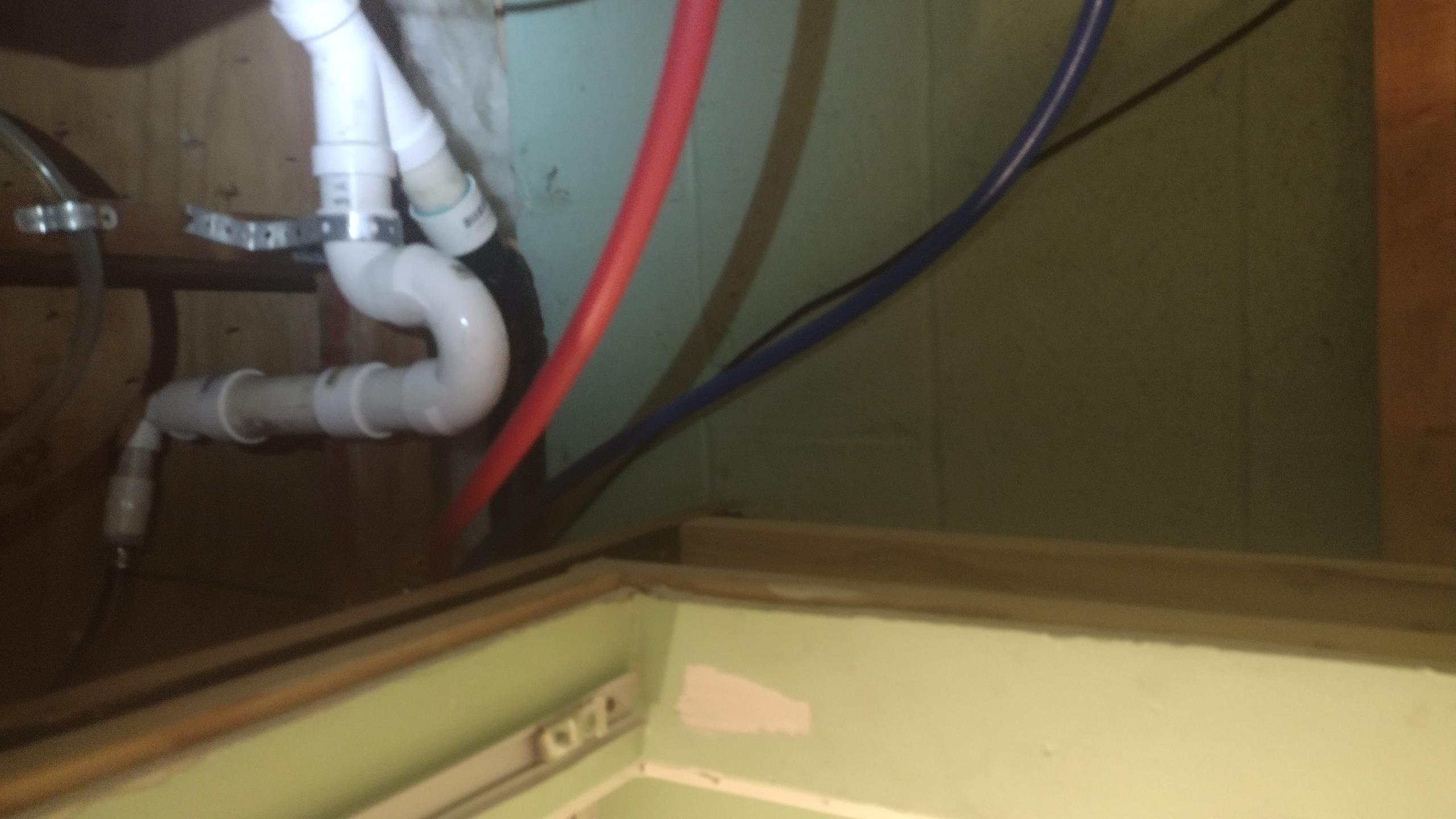10-14-25 Luis return visit to install air gap for water softener system. Cut stand pipe so air gap is on the highest point. Once repair was done test water system two times on no water was splashing. Did not had extra time to complete hvac tune up. 