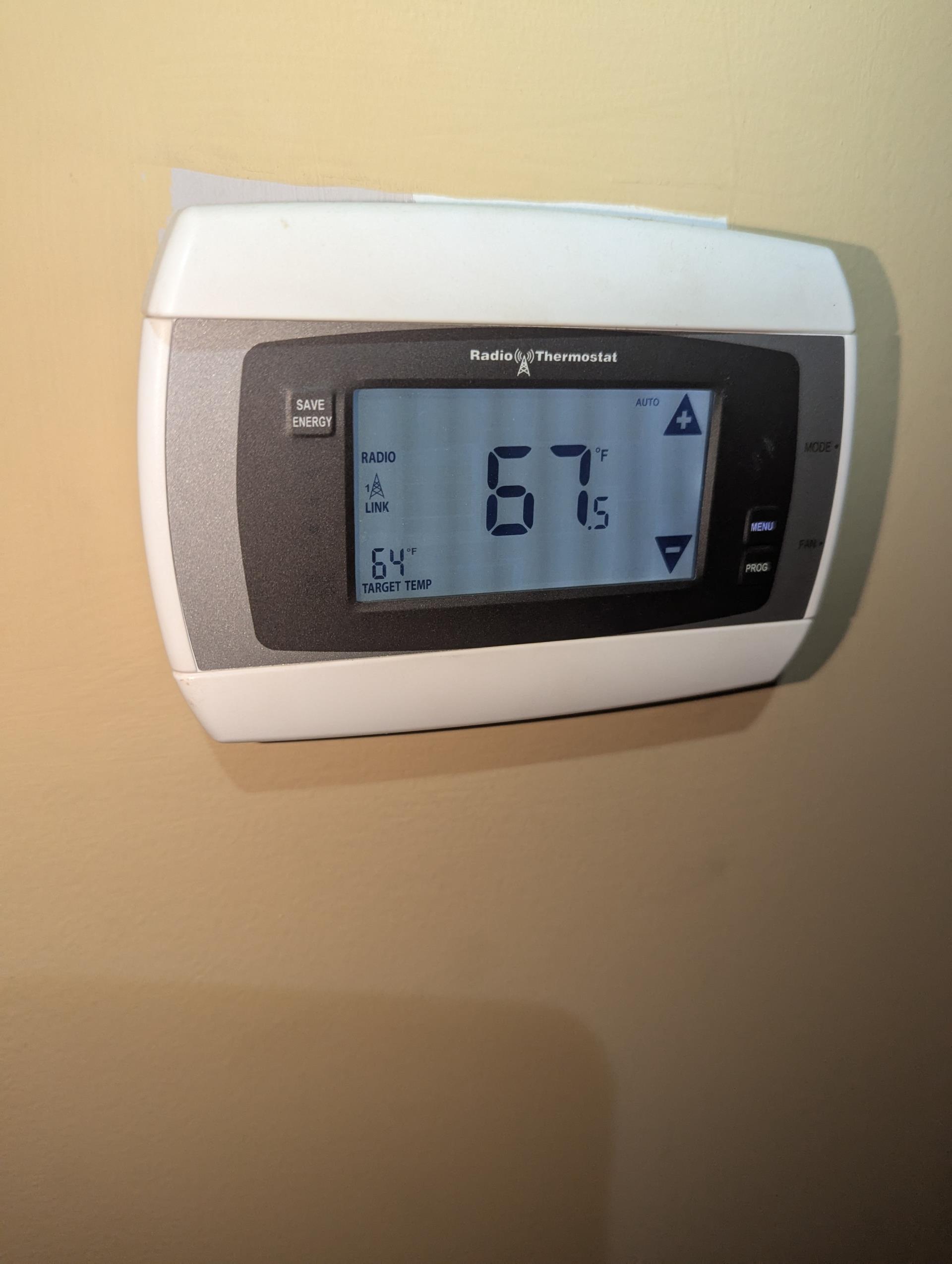 The issue is with the fact that in these weeks where there is no demand for cooling from the first floor thermostat the AC does not run and therefore no cooling is running at all. I showed her where a the (2) supplies are in the basement and where the dampers are. They are currently closed. 

There is a plug in dehumidifier which IS running the discharge air of which is 92°F which will cause the basement to warm slightly.

There is no equipment malfunctioning whether it be new system or others system in the dwelling. 

75 Gallon propane atmospheric water heater dates to 1996. Some soot and corrosion near flue piping. Recommend replacing water heater provided email estimate for Bradford white 75 gallon water heater (6 year tank warranty)  and an estimate for Rheem Ikonic tankless water heater. 

We will email Rheem (8 year tank warranty) 75 gallon atmospheric propane water heater quote as soon as we can get pricing.

They also are interested in solving the issue of the master bathroom t