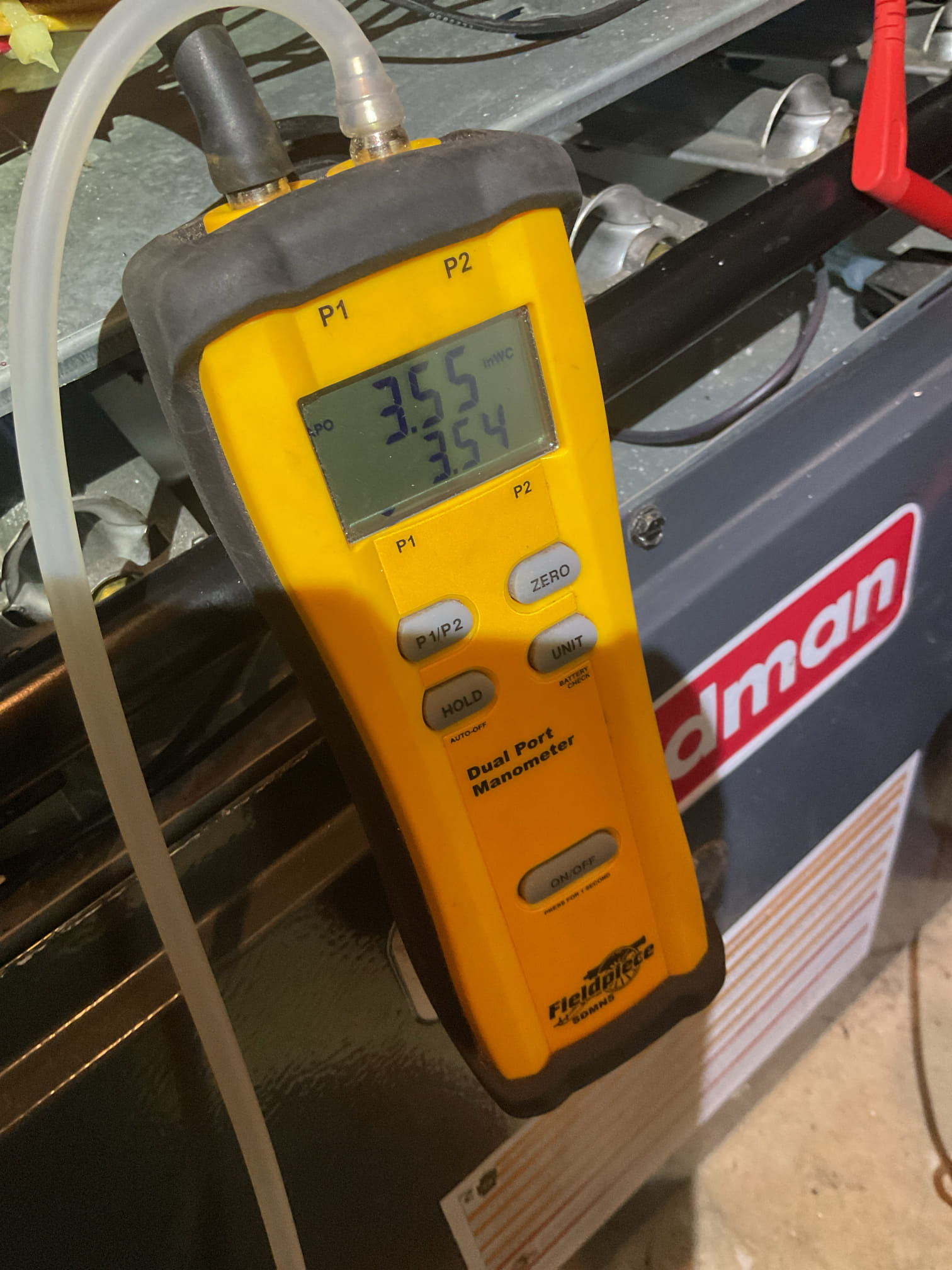 10/16/25 Dan 

 arrived to the customers home to service there 5 yr old gas furnace system. 
I started with checking the air filter and replaced , the air filter size is 16x25x1 . I checked all my electrical connections and voltages. I inspected and tested the  burners , flame sensor and the igniter. I inspected the exhaust for restrictions and rust and holes. I inspected the inducer and the blower motor operation. I checked and tested for combustion and took temp rise splits at the return and the supply. Everything is running fine at this time of service. 

I did recommend in adding sone water safeties , they will review the estimates. 