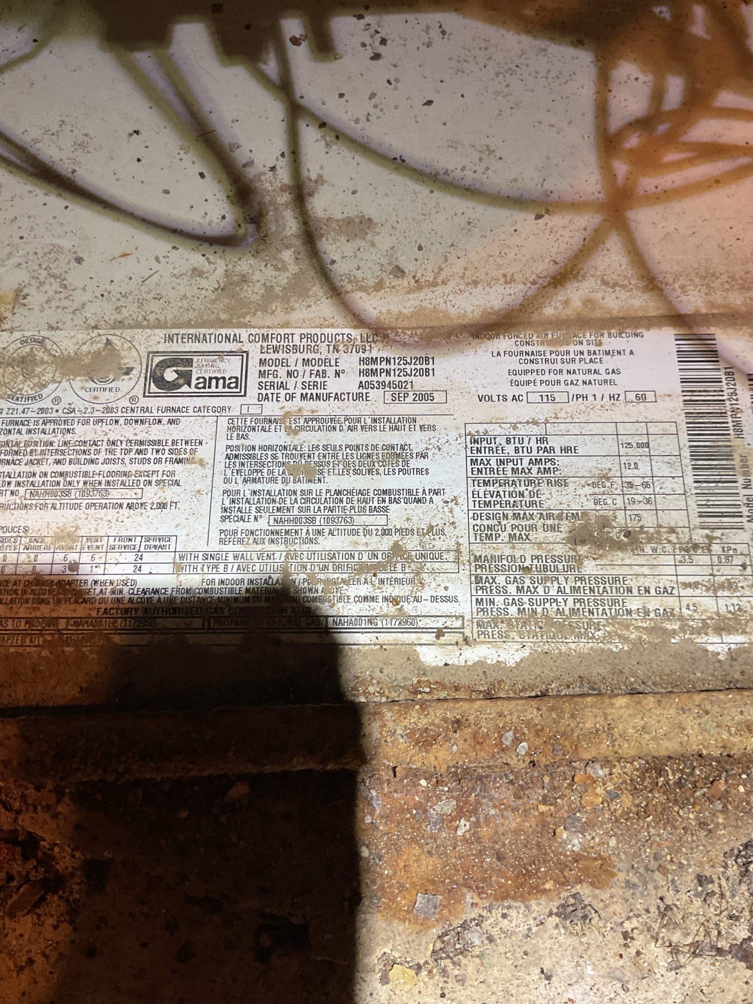 Cause of no heat is failed blower capacitor/no indoor fan. Offered to replace capacitor. Homeowner agreed. 80% efficiency furnace/4 ton AC from 2006. 

Severe rust on burners. Ignitor has hots spots. Based on age inducer and pressure switch have higher likelihood of failure. Made estimate that includes rebuild of ignition system and combustion blower
Made another estimate that includes replacing heat exchanger in the event that it fails and indoor control as well as aforementioned components. 

Zone control relays are failed. Both zones are open. 
Zoning has not worked since they have lived in the house 21 years. 
(2) Trunk dampers
8x20 Bottom Mount
8x18 Side mount 
18/3 wire at second floor thermostat. Heat only. Will need wireless thermostat to allow for control of cooling on second floor. 
Will need new thermostats and all associated zoning controls

After replacing blower capacitor tested system: 

Completed heat tune up for natural gas furnace. Completing up procedures for furnace