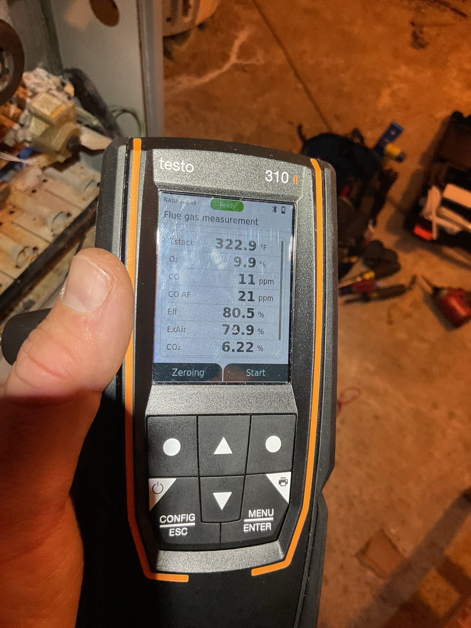 Cause of no heat is failed blower capacitor/no indoor fan. Offered to replace capacitor. Homeowner agreed. 80% efficiency furnace/4 ton AC from 2006. 

Severe rust on burners. Ignitor has hots spots. Based on age inducer and pressure switch have higher likelihood of failure. Made estimate that includes rebuild of ignition system and combustion blower
Made another estimate that includes replacing heat exchanger in the event that it fails and indoor control as well as aforementioned components. 

Zone control relays are failed. Both zones are open. 
Zoning has not worked since they have lived in the house 21 years. 
(2) Trunk dampers
8x20 Bottom Mount
8x18 Side mount 
18/3 wire at second floor thermostat. Heat only. Will need wireless thermostat to allow for control of cooling on second floor. 
Will need new thermostats and all associated zoning controls

After replacing blower capacitor tested system: 

Completed heat tune up for natural gas furnace. Completing up procedures for furnace