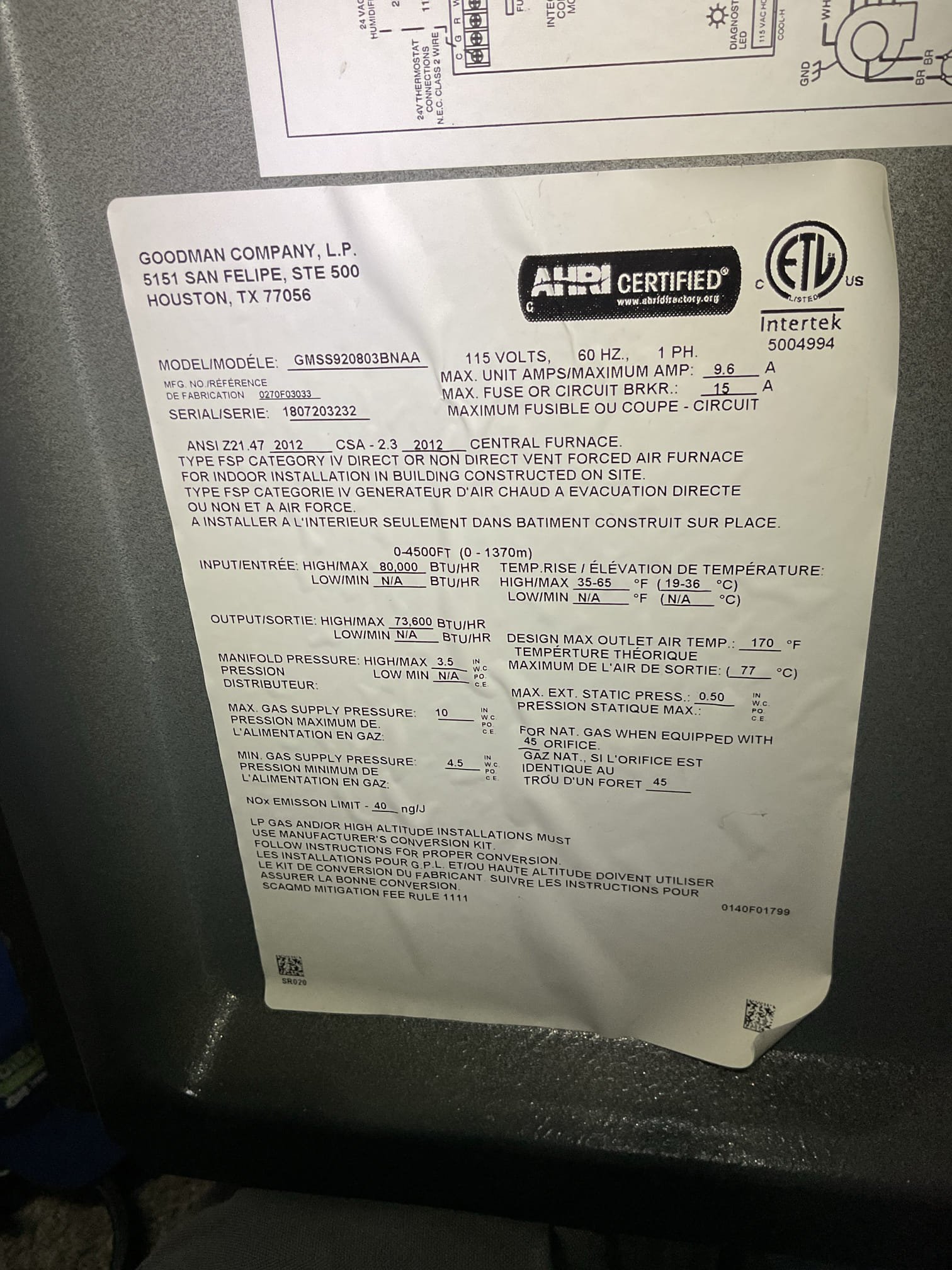 Luis 10-21-25 customer called in for no heat, upon arrival found unit off I also noticed no 3 amp infuse was installed on the circuit board. Customer stated they tried two fuses and it popped right away. Check system operation check all wires from the unit to the thermostat ok ressistance test ok  after troubleshooting found thermostat to be at fault. Provided estimate to replace thermostat with t6 pro. Customer declined repairs, he will do it himself. 