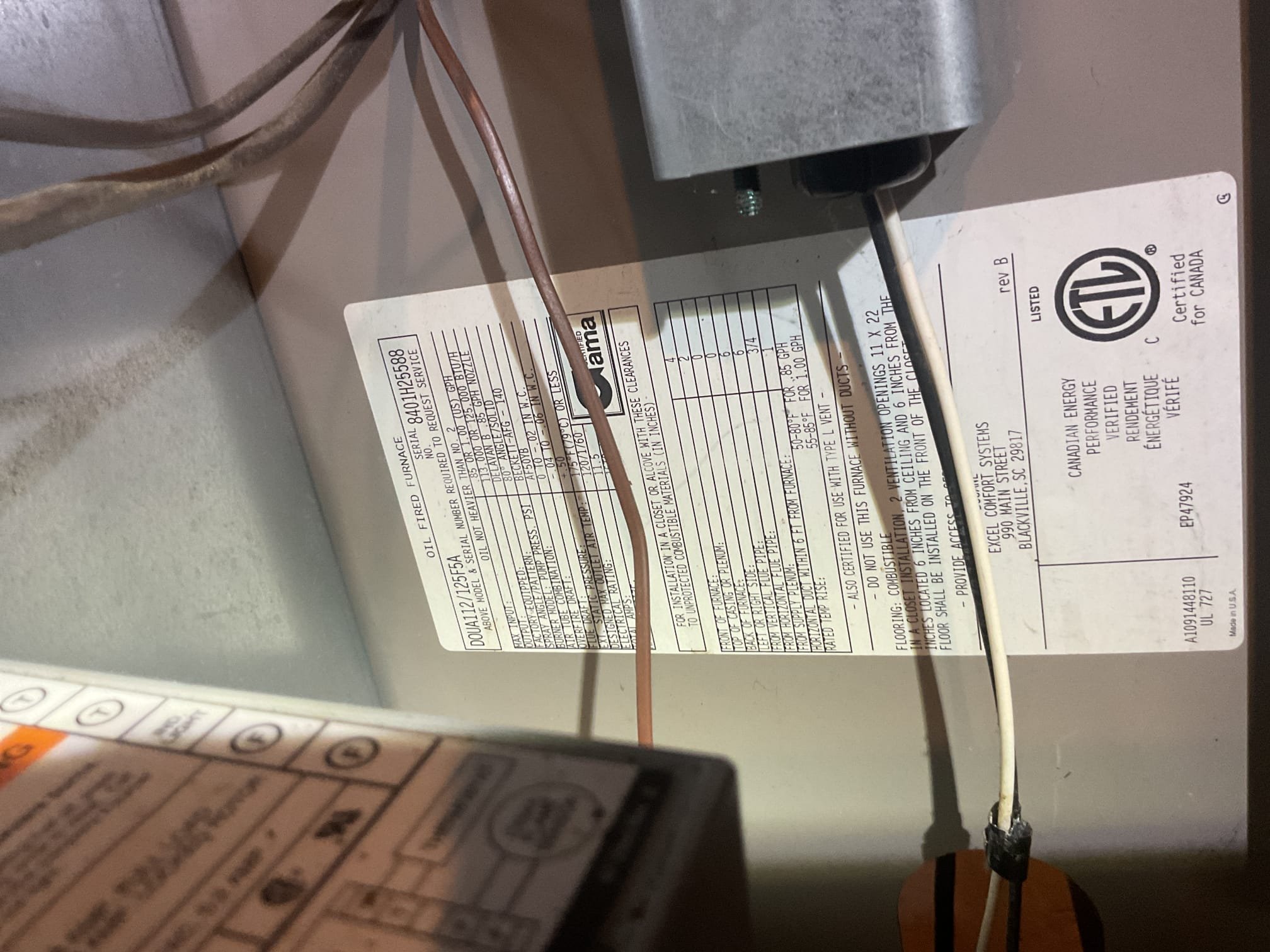 Intermittent issue with oil furnace. 
He had heat tune up done in April of this year. 
Omar explained that in the spring he had to reset the primary control quite frequently.
Found dirty 16x25x1 filter. Replaced today with one from the truck. Recommend replacing every 2 months. 
I checked cad cell eye, nozzle assembly and electrodes, Strength of transformer and condition of burner end come: All ok. 
Also performed , smoke and draft test: Pass

During my time here I cycled unit on and off 5 times and observe 0 incomplete trials. 
This is an indication of a failing primary control. Provided estimate to replace along with oil heat plan membership. Also left estimate to replace primary control without plan membership. 

He wants to disc with his Dad who owns the house.
I also told him to consider replacing furnace as it is 24 years old. 
