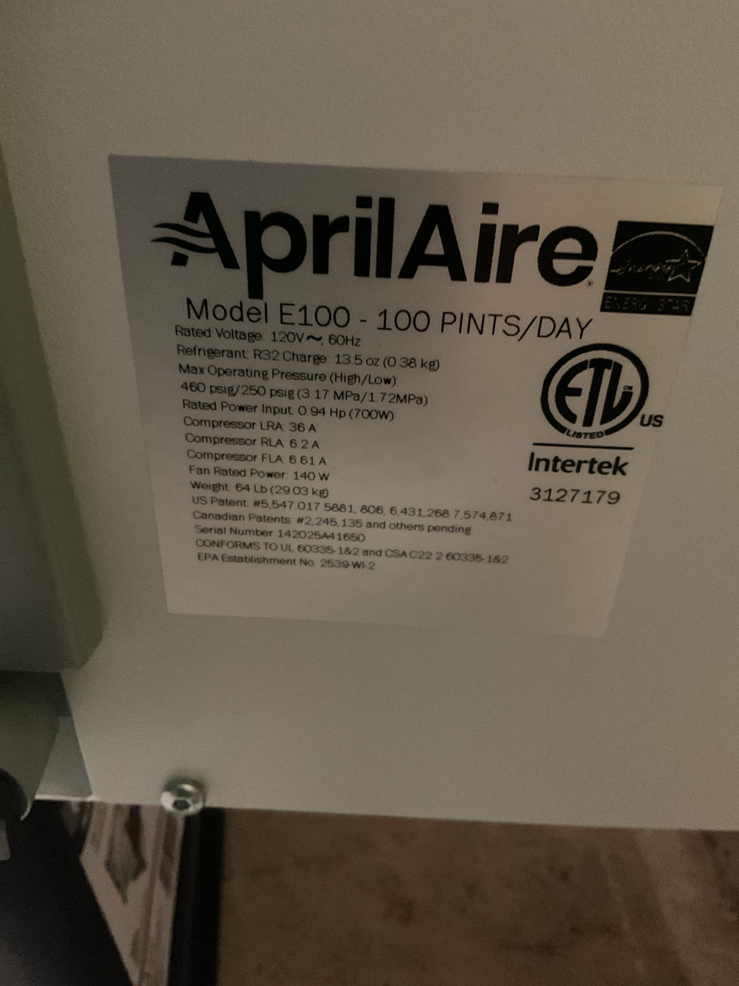 Found dehumidifier improperly installed. Provided estimate to install in drain pan with float switch and extend drain tubing to sump pit. Dehumidifier leaked because it was set up off level. Provided estimate to install correctly. 
Install drain pan with float switch and extend tubing. Found dehumidifier improperly installed. Provided estimate to install in drain pan with float switch and extend drain tubing to sump pit. Dehumidifier leaked because it was set up off level. Provided estimate to install correctly. 
Install drain pan with float switch and extend tubing.