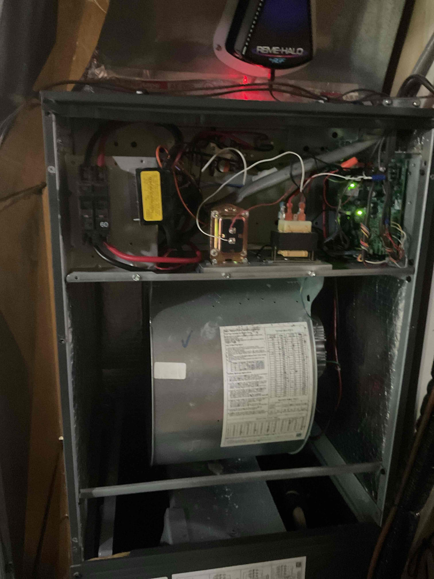 10-24-25 Luis, performed heat pump check up on a two stage amana communication 3 ton system. Check all electrical connections and components low and high voltage connections replaced 20 x 20 x1  air filter service humidifier replace humidifier pad test operation. Test back up heat 10 kw ok. Check heat pump heat mode refrigerant levels and pressures ok. Capacitor ok. Check control board on heat pump ok. No error codes showing. Cycle heat pump ok. System is working properly at the time of service. 