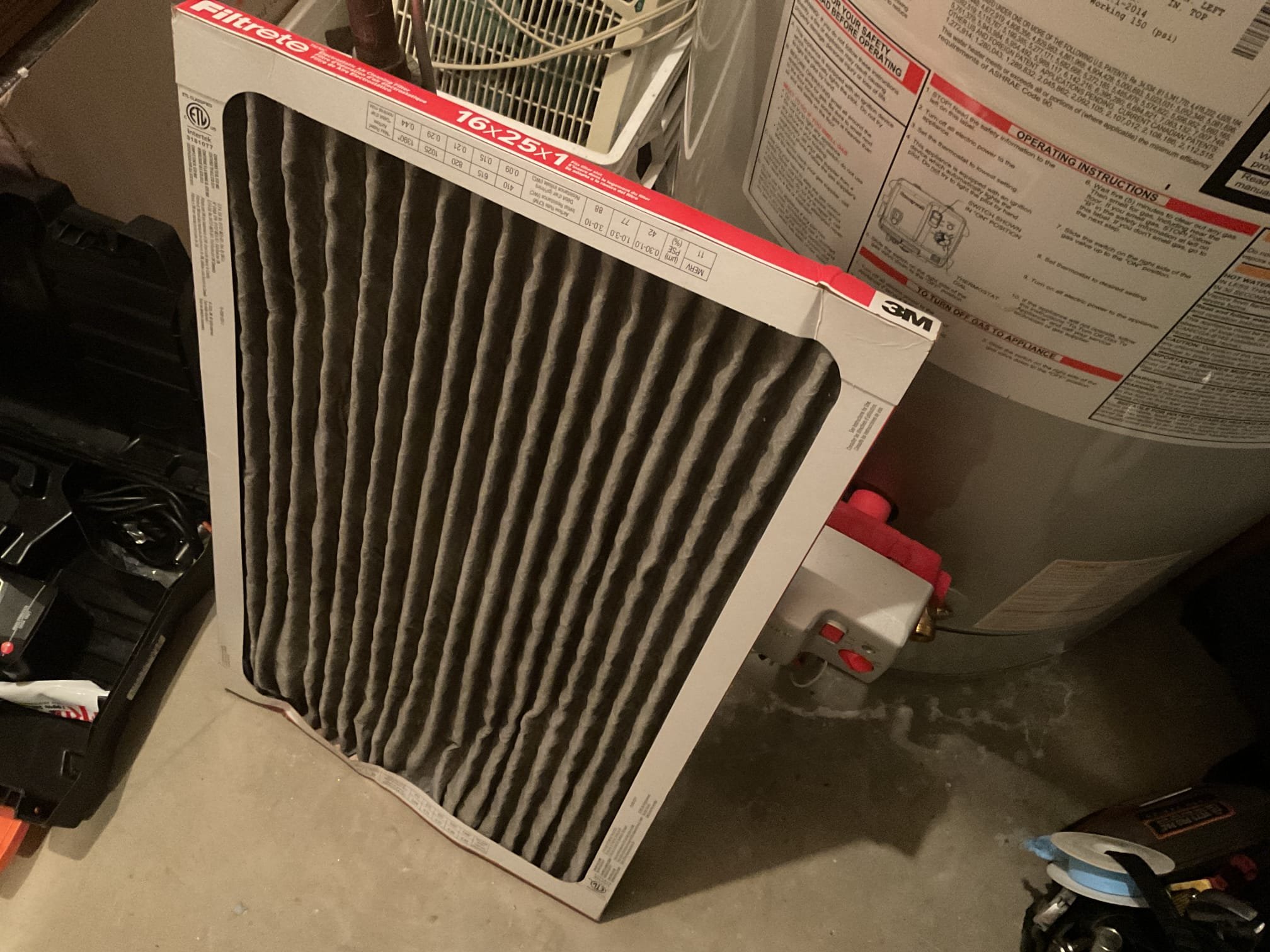 Performed precision heat tune up on amana gas furnace system. Replaced dirty 16x25x1 air filter. Checked all electrical connections and components. Checked temperature rise in heat pump mode and gas furnace system. Cleaned flame sensor. Inspected burners. Provided options to install surge protection for blower motor. Also explained benefits of installing a wet switch with a finished basement in case system would leak water. Checked gas pressure and performed combustion test. Gas furnace is working properly at time of service 