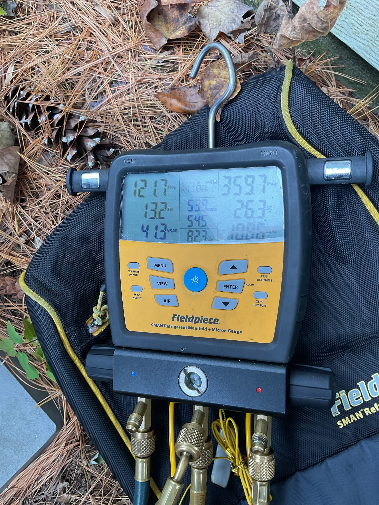 Luis 10-29-25 Performed precision heat tune up on trane heat pump system. Replaced 16x20x1 air filter. Checked all electrical conections and components. Checked temperature rise. Test 15 kw electric heat ok found electric 50 gallon water heater is 18 years old. provided estimate. Tested outdoor capacitor. Checked refrigerant pressures and temperatures at indoor and outdoor units. Heat pump system is working at time of service.
Heat pump is 12 years old. Provided estimate to add soft start to provide better start on compressor. 
