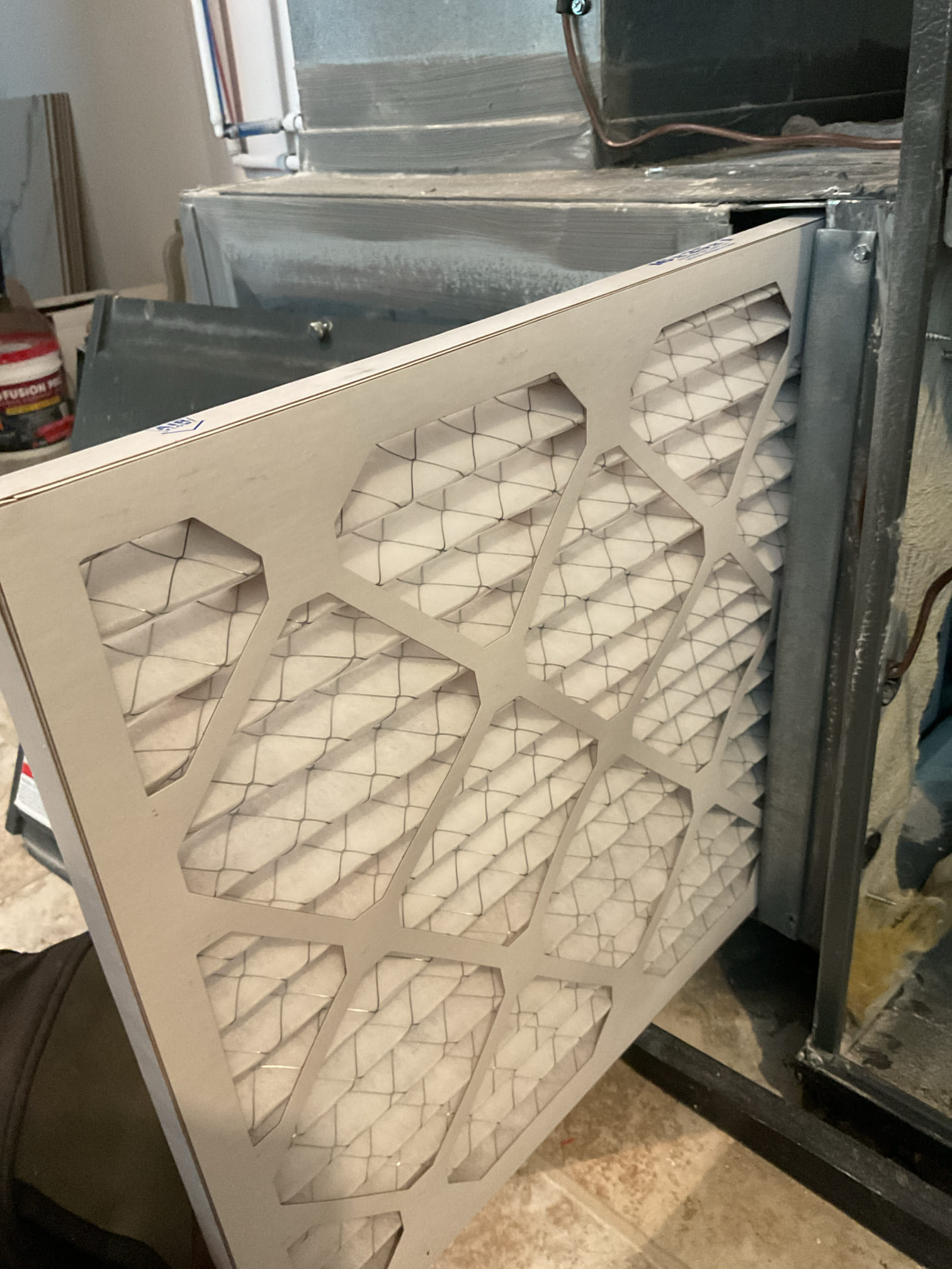 10/29/25 Dan 

I arrived to the customers home to service their 4 yr old gas furnace system. 
I started with checking the air filter and found good  , the filter size is 16x25x1. I checked all my electrical connections and voltages. I inspected and tested the  burners , flame sensor and the igniter. I water tested all tubing and hoses. I inspected the exhaust and fresh air pipe for restrictions and bellies. I inspected the inducer and the blower motor operation. I checked and tested for combustion and took temp rise splits at the return and the supply. Everything is running fine at this time of service. The customer has a 700 humidifier on her return side. We are going to remove the 700 and replace it with a 600 bypassing humidifier with the automatic humidistat control so she can control her fan blow activation. Photos are in the work order I collected 50% for the humidifier install collect balance when completed. 