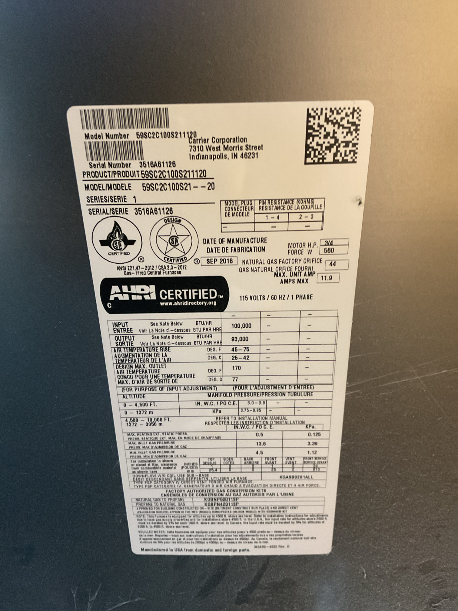  10/30/25 Dan 

On arrival, the customers had no heat so I started at $99 diagnostic. I went through the system and found the thermostat has failed not sending a signal to the furnace for heat. I gave the customer pricing on a Wi-Fi ecobee thermostat approved and also signed customer up for a contract, this discounted the thermostat and diagnostic fee 15%. I installed a new thermostat and continued with the heat tuneup . When completed I serviced the furnace and cleaned and then I turned the system on and tested. 
I arrived to the customers home to service their 8 yr old gas furnace system. 
I started with checking the air filter and found good just replaced , the filter size is 16x25x1. I checked all my electrical connections and voltages. I inspected and tested the  burners , flame sensor and the igniter. I water tested all tubing and hoses. I inspected the exhaust and fresh air pipe for restrictions and bellies. I inspected the inducer and the blower motor operation. I checked and t