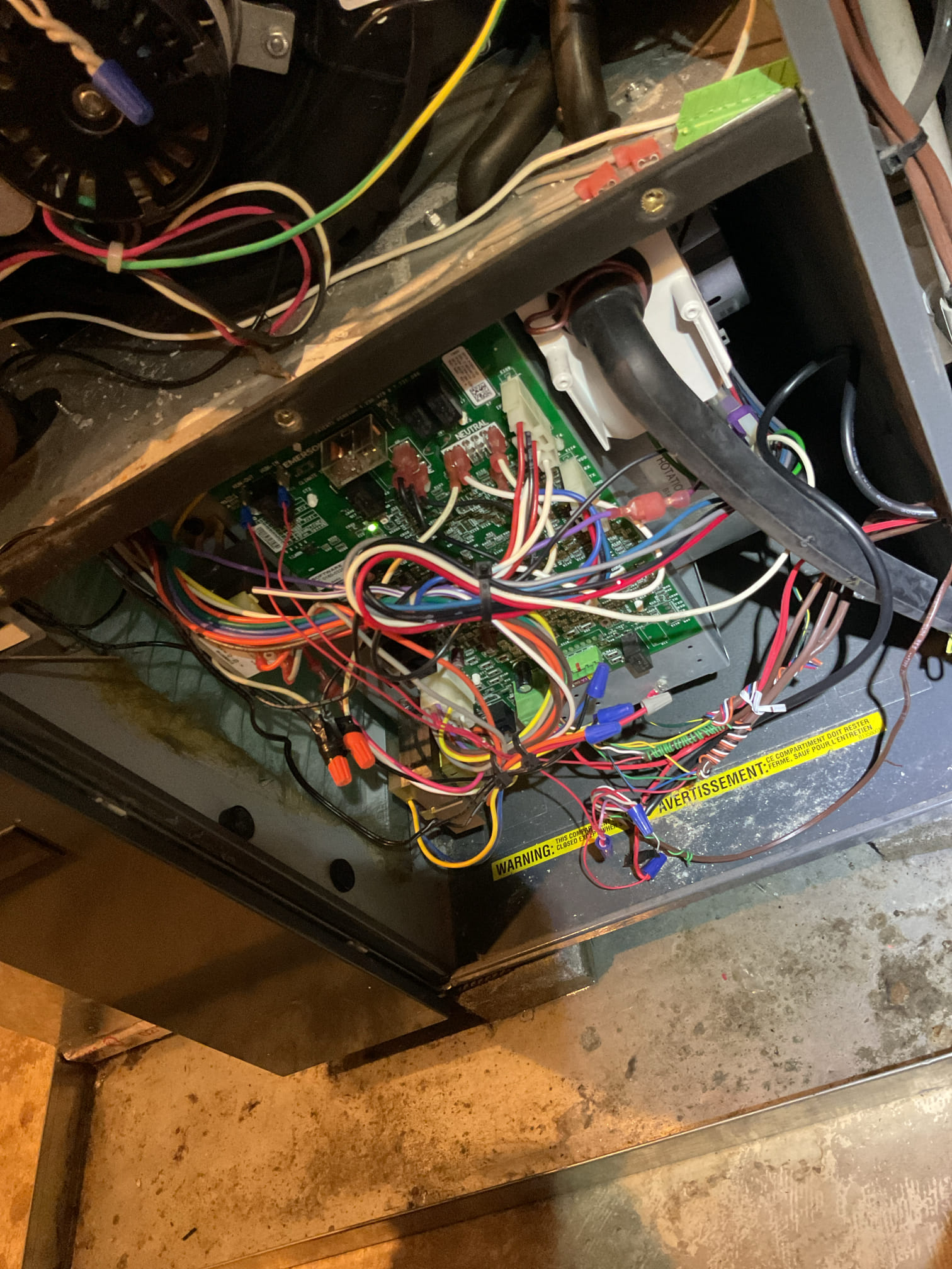 Luis 10-31-25 performed gas heat inspection on daiken 80,000 Btu 95+ heater. Check all electrical low and high voltage ok. Replacement of filter, clean sensor and inspect burners ok gas pressure low and high stage ok perform combustion test check supply and return air temps ok. Test humidifier, there was water inside auxiliary pan, I could not find where water was coming from. (I did found humidifier panel upside down this could be where water was coming from.) showed customer how to install panel next time. Color side panel always on top. Cycle gas heater ok.  No issues found with heater. Provided estimate to replace air scrubber cell or upgrade to non ozone air purification system. 