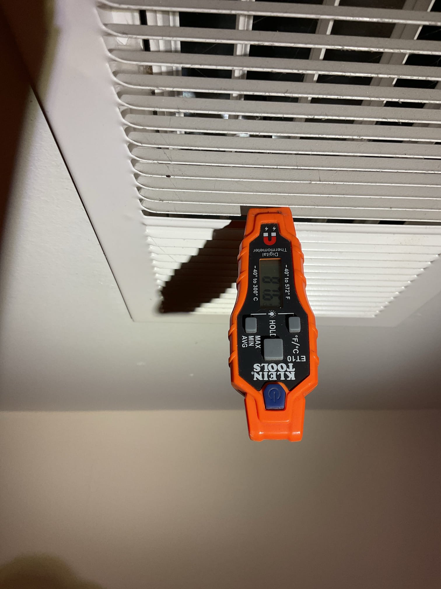 The 3/4” pvc elbow just outside furnace was not glued. Water was dripping and caused the wet switch to shut down equipment.
I primed and glued elbow and then we tested system.

Mr. Lee showed the Ecobee report that this morning the master bedroom zone ran for 1 hour 10 minutes and did not satisfy demand of 64° and remained at 62,° First floor zone was not running at the time the master bedroom zone was calling for heat by itself.  He decided to shut it off. 1St Floor zone satisfied in 25 minutes. Took photos of Ecobee reports from this morning. 

I tested the zones making sure the zone dampers are wired to the correct corresponding thermostats.
Also checked temperature rise at the equipment and at the supply grilles.

67-89=22°
Supply temperature for to 93° by the end of my time here. 
Master bedroom temperature raised 2.5 degrees while I was here in about 45 min run time. 

We made sure fan settings were all set to auto. 

Checked heat pump pressures. 98/268 R454B with outdoor tempera