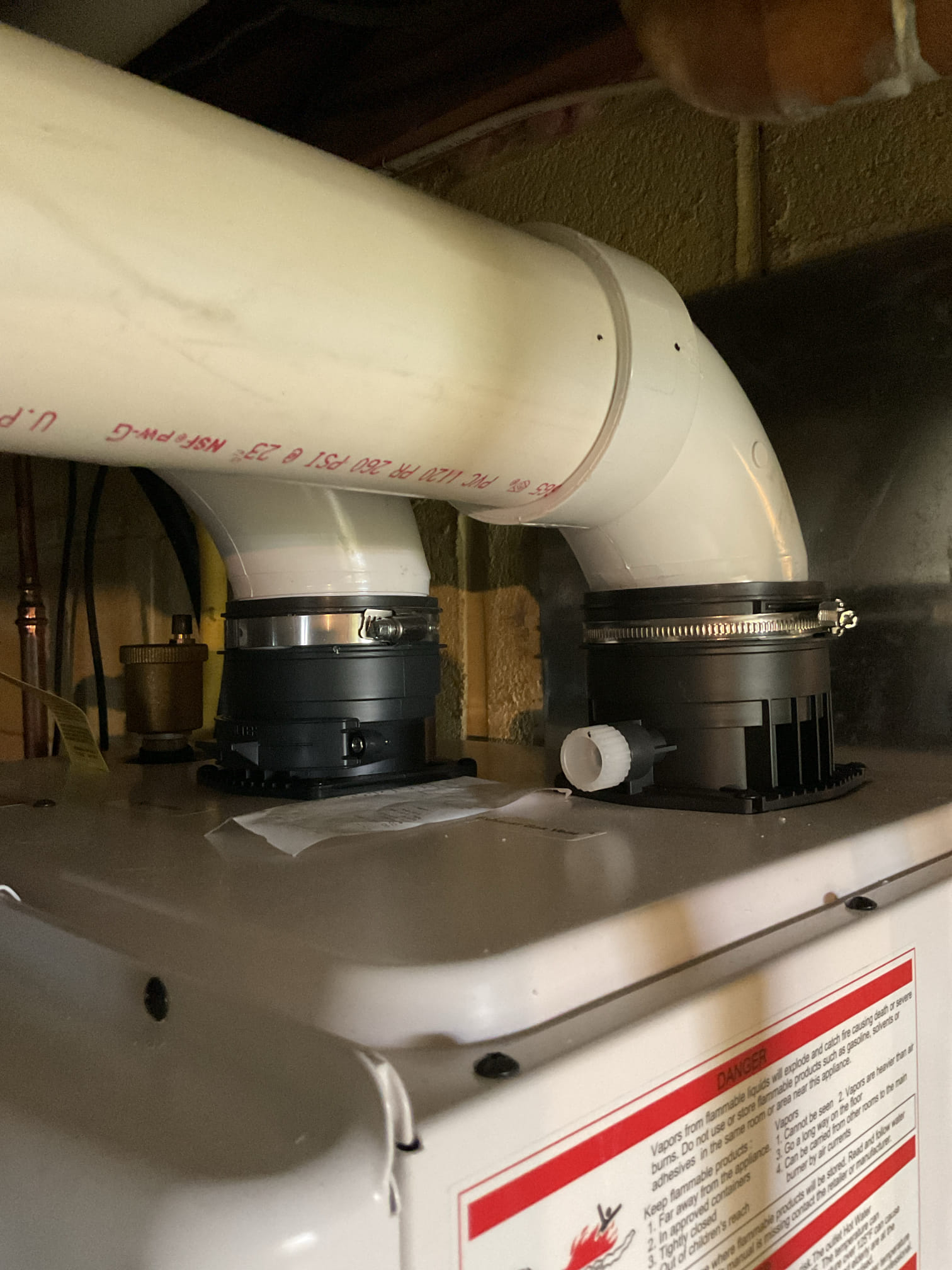 Out for a QA.  No Tony. Ran system and checked pipe temps. Turned on zone to lower level and watched room temp increase after 10 mins. Tested voltage at new transformer. Ran GAS mate around gas line no leaks present.  See pics attached. 