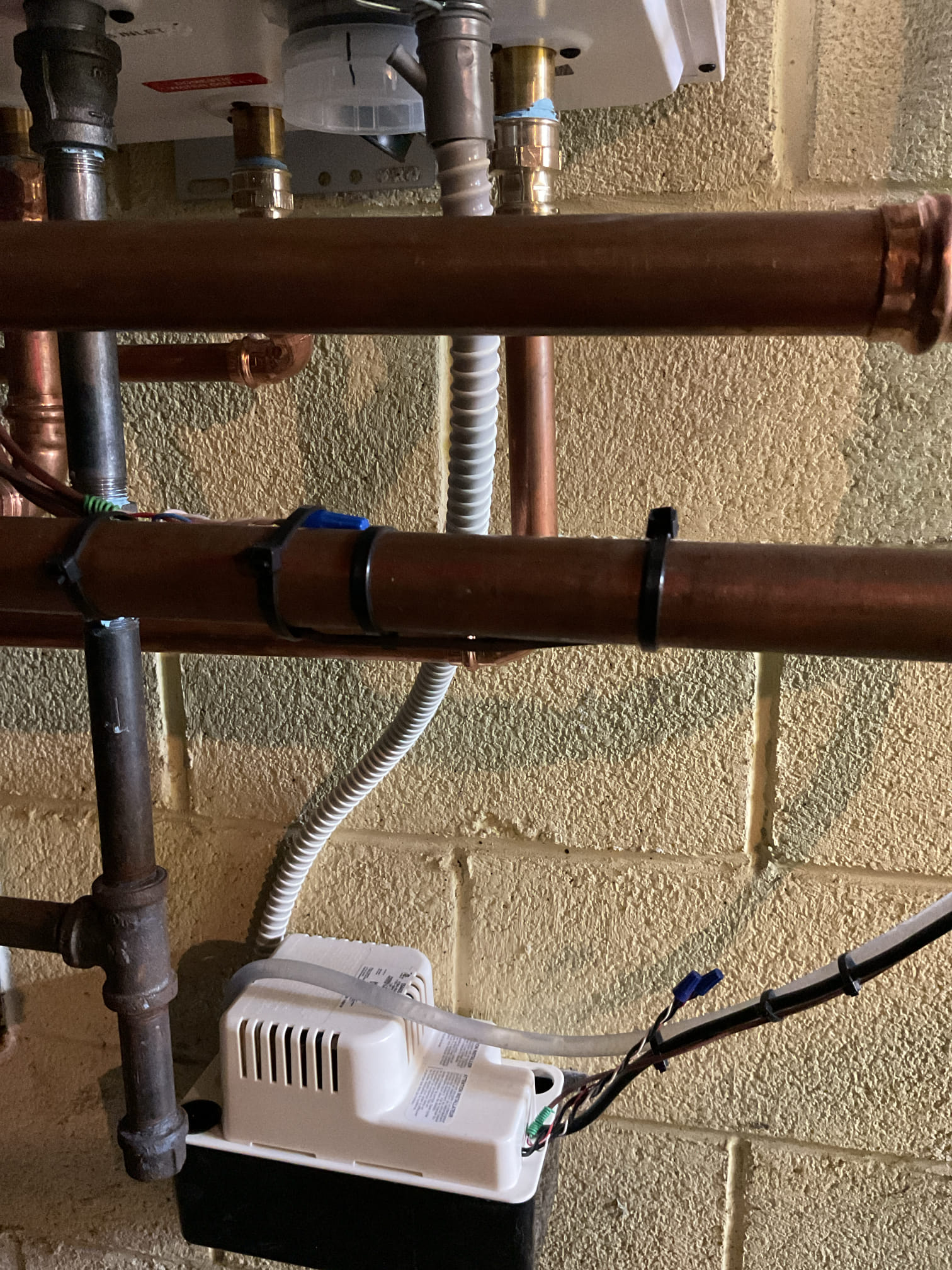 Out for a QA.  No Tony. Ran system and checked pipe temps. Turned on zone to lower level and watched room temp increase after 10 mins. Tested voltage at new transformer. Ran GAS mate around gas line no leaks present.  See pics attached. 