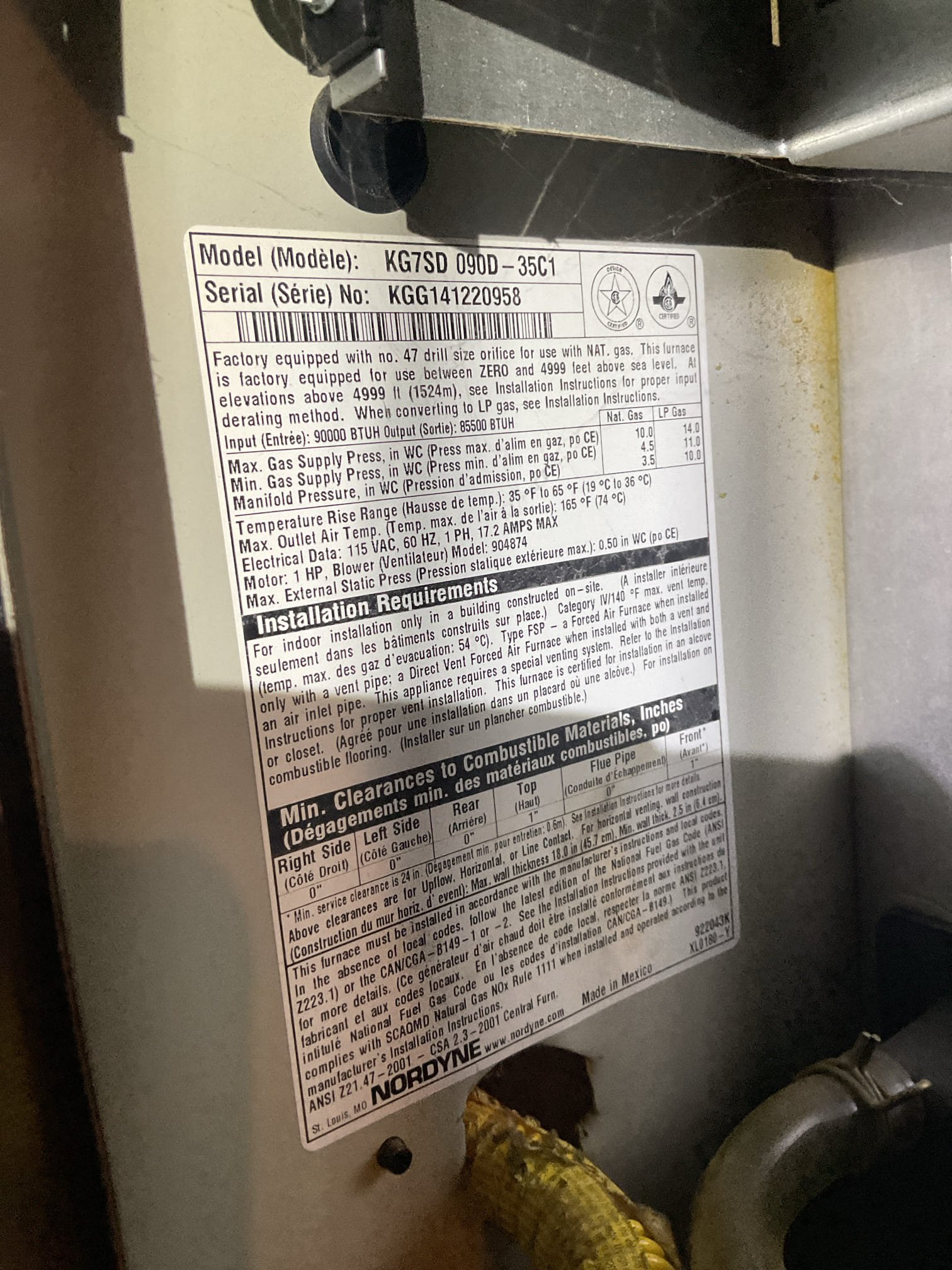 I arrived to the customers home for a no heat . When I got down to the basement I found top panel door was off of the heater and the switch was off. The customer had mentioned to me that he thinks it might be the igniter. I ohmed out the igniter first and found it was reading open Was not showing any resistance . I pulled the igniter to get a visual and found it had cracked, the nitride igniter has failed. I quoted the customer $374.73 for a universal igniter. He declined at this time of service collected for $99.00 diagnostic left system and put the igniter back in the system and left the switch off . 