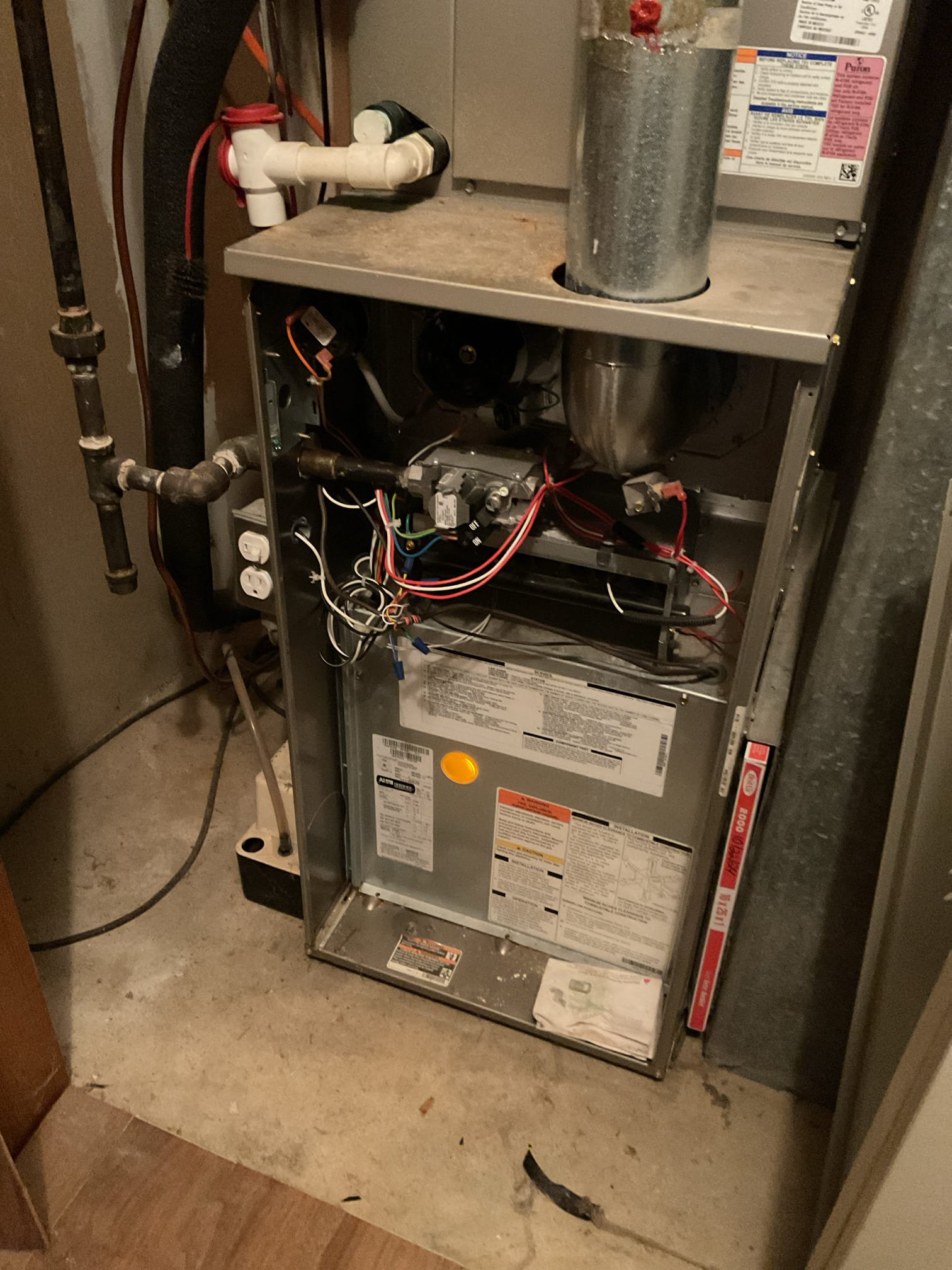 11-3-25 Luis. Customer has issues with 15 amp broker tripping the furnace, I checked system operation amp draw in motor 4.7 inducer motor 1.3 total amps 6 amps. After minutes of running breaker tripped. I did not found an issues with furnace, I would recommend replacing breaker before any other troubleshooting. Customer will replace breaker. 