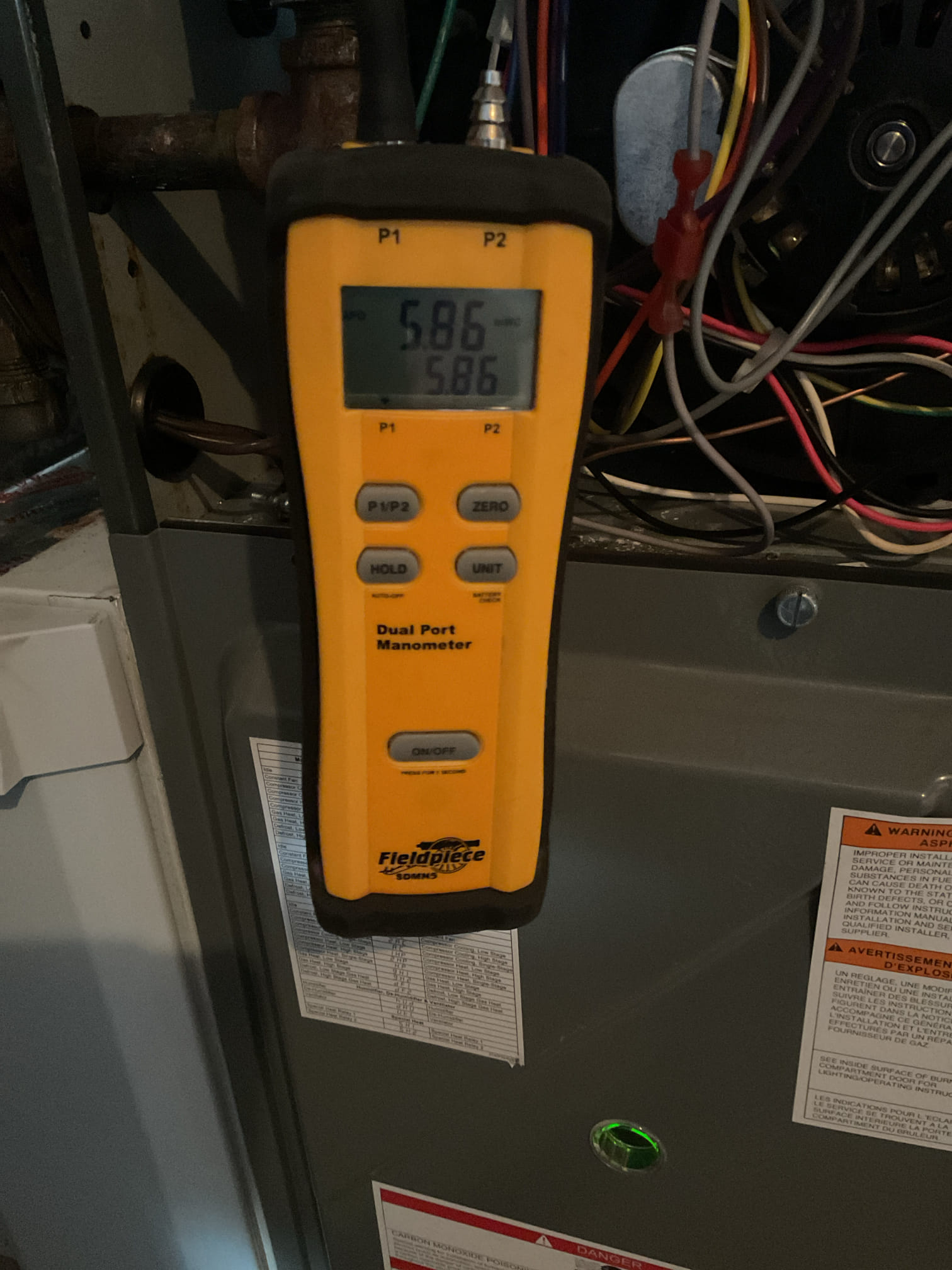 2 furnace check ups . 
I arrived to the customers home to service their 3 yr old system and there 11 yr old system.
I started with checking the air filters and found the 1st floor was good(413AA) I  replaced the 2nd floor filter 16x25x1.  And serviced and tested the 600 humidifier for the 1st floor system. I set the humidistat at 35%. I checked all my electrical connections and voltages. I inspected and tested the  burners , flame sensors and the igniters on both units. I water tested all tubing and hoses. I inspected the exhaust and fresh air pipe for restrictions and bellies. I inspected the inducer and the blower motor operations for both units. I checked and tested for combustion and took temp rise splits at the return and the supply's on both systems . Both heat systems are working fine at this time of service. 

I collected for 129.00 (x2) service heat agreement, and serviced th3 1st floor humidifier $59.00 . Total due for today’s service is 317.00 paid by cc. 