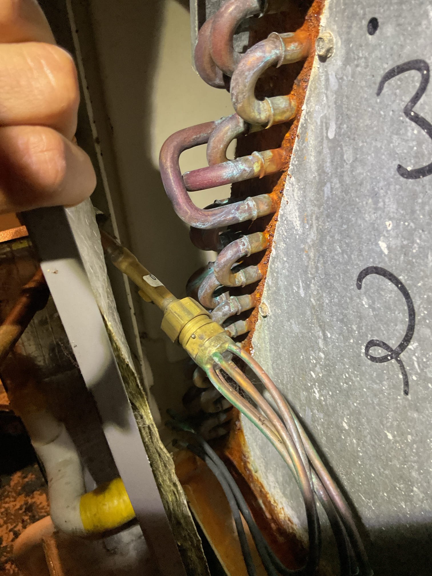 Luis 11-5-25, performed heat pump check up. Check all electrical con and components, replace air filter. Inspect coils on indoor and outdoor unit. Check major components, test back up heat 10 kw ok. Check supply and return air temp ok. Unit is running. During inspection I noticed some items that needs some attention, thermostat front plate is coming off the base. Drain system is tape together. Outdoor contactor is pitted. Unit uses old refrigerant r22 (no longer manufactured). System is heating at the time of service, outdoor unit is not level anymore. All parts are original to system indoor air handler is from 2006 and outside heat pump is from 2014. Would recommend getting an estimate to upgrade system. I emailed estimate for recommendations. 