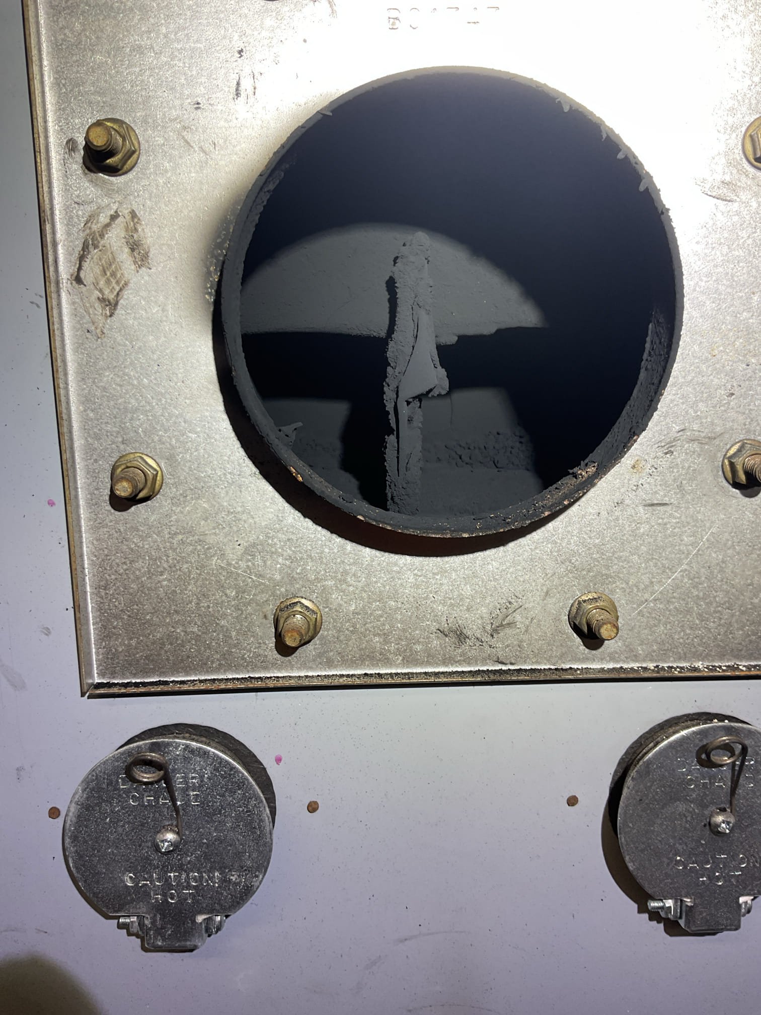 Completed heat tune up for Carrier oil furnace.

16x25x4 Filter ok
Cleaned heat exchanger and inspected flue piping and chimney. Was heavily sooted. 
Replaced oil filter, strainer with gasket and nozzle. .75 80B
Inspected electrode condition and alignment, transformer, cad cell eye, and air bands for debris. 
Electrodes are slightly worn provided estimate to replace. Told him he will need to replace soon. 
Inspected wiring, controls, electric motors and components including fan speeds. A surge protector can be installed. Provided email estimate.
Bled oil line and tested system. 

Combustion, smoke and draft tests: Pass

Oil furnace. operating well at this time. 