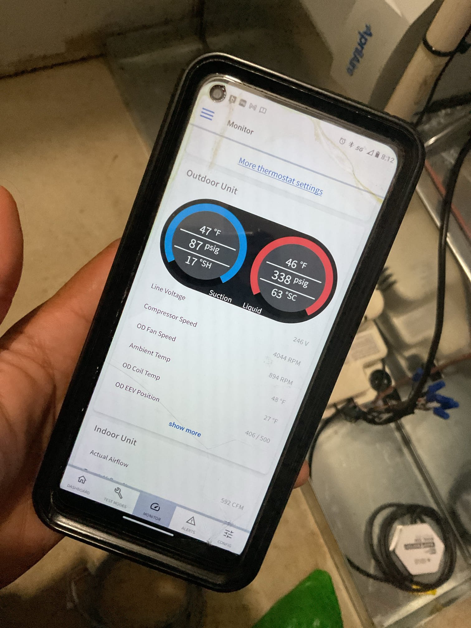 Luis 11-6-25 customer had issues with thermostat, room temperature overshooting, I cycled system operation I corrected some setting on stat. Offset 2 degrees temperature. Customer also mentioned auxiliary heat was on and it was not cold, I locked out back up heat at 36F customer was ok with this setting. I also decrease brightness on thermostat. Test system operation ok. No issues with unit warranty. 