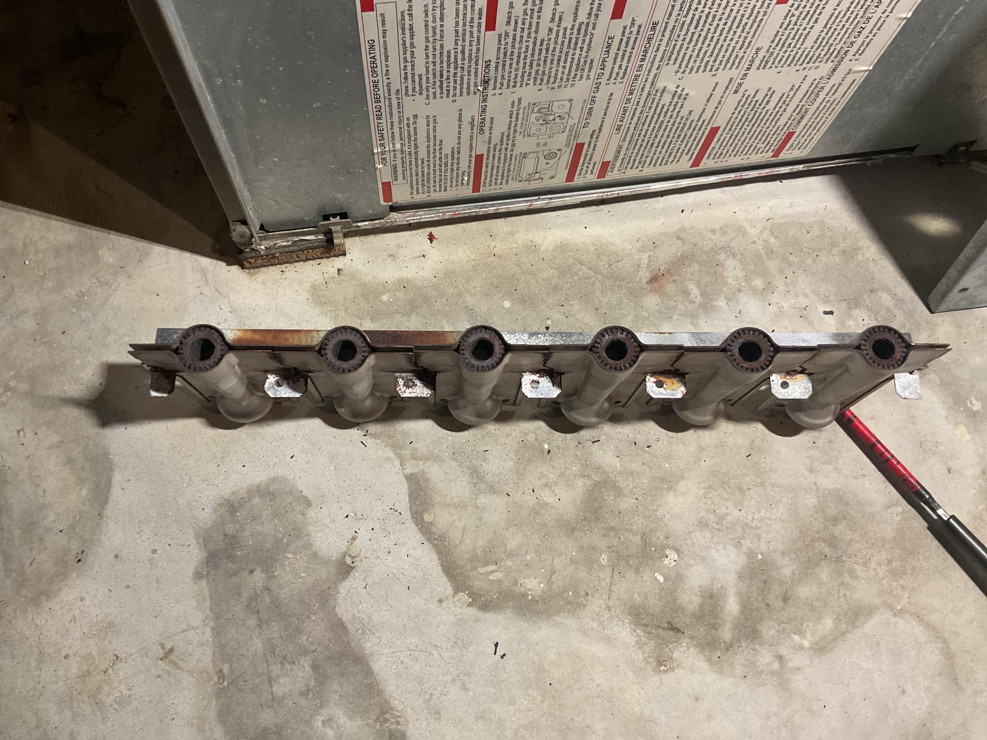 Performed precision heat tune up on 2003 Payne propane gas furnace. Replaced 16x25x1 air filter. Checked all electrical connections and components. Found burners rusted to the point the should be replaced. Checked resistance of hsi. Cleaned flame sensor. Inspected heat exchanger with scope camera, found some rust pitting but no definitive holes or cracks at this time, heat exchanger was replaced a few years back by another company. Inspected condensation drain. Performed combustion test. Would recommend starting to think about replacement due to age. Gas furnace is working at time of service. 