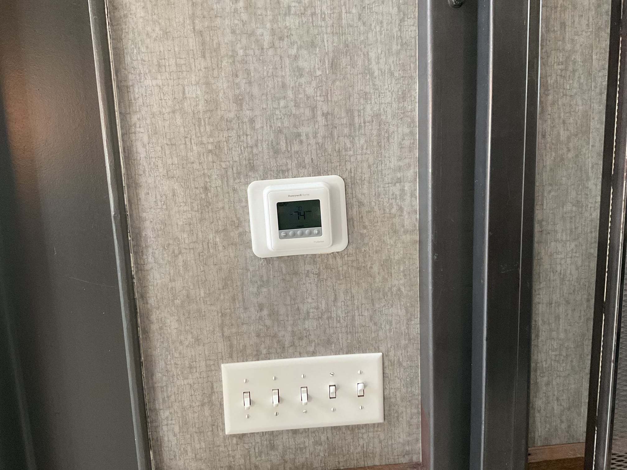 Went up on rooftop to replace belt on exhaust fan, found out the belt was the wrong size for exhaust fan. I am bringing the old belt back to the shop to order the correct one to replace at another time. Replaced rooftop belt and tested operation. Roof top belt is working properly at time of service. Also talked to Wayne about a storage room in the main office area. The storage room is getting to cold because the fireplace is keeping the thermostat from running. Provided estimate to install ecobee thermostat with room sensor. 