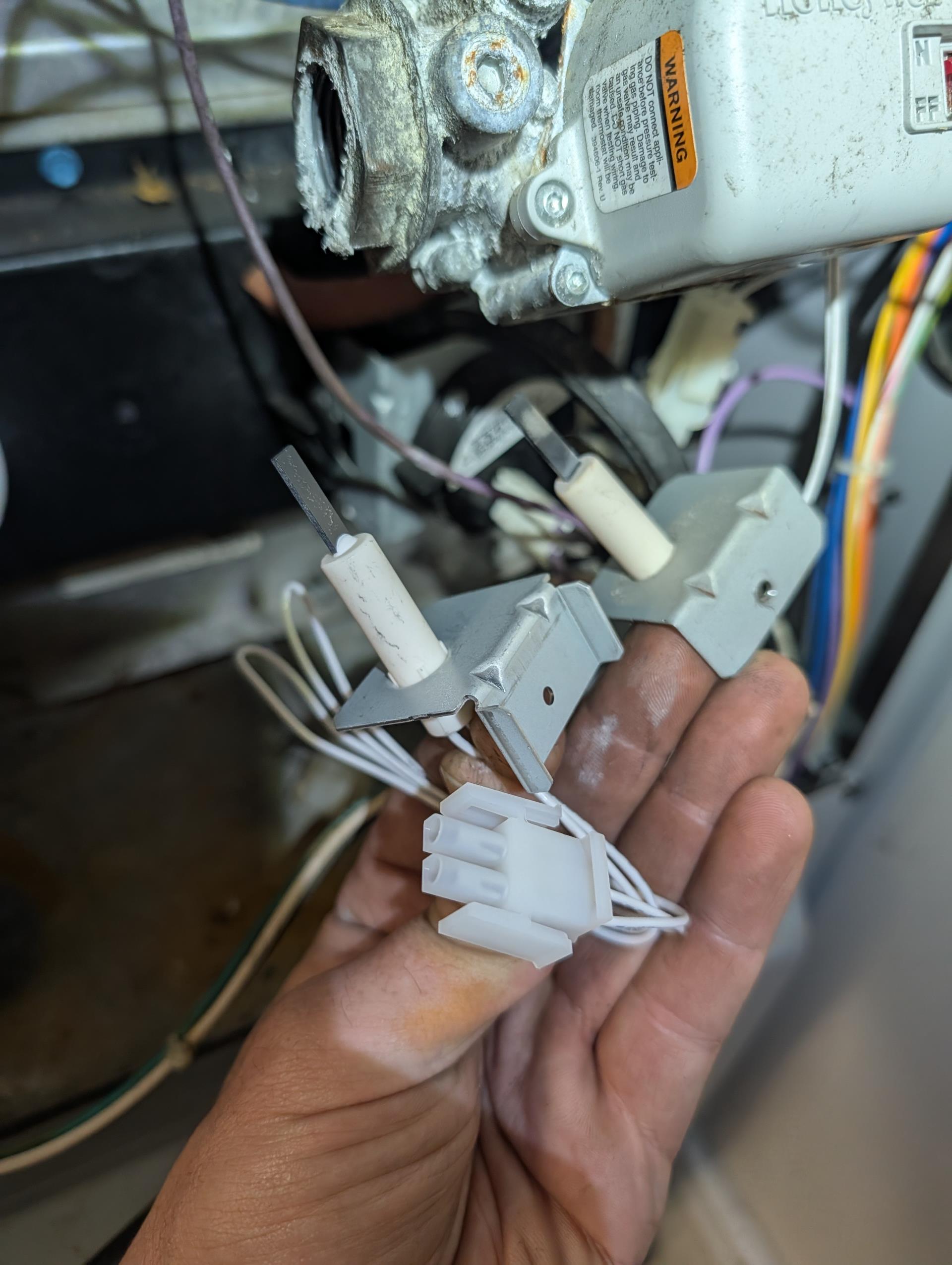 11/7/25
Replaced inducer motor assembly for Duncane furnace.
Replaced OEM ignitor. Verified proper ohm value of new ignitor. 
Bled gas line tested system. Observed and verified all steps of trial for ignition
Checked gas pressure. 
Measured temperature rise.

Combustion analysis/testing: Pass

System operating well at this time. 

Homeowner paid for balance.
