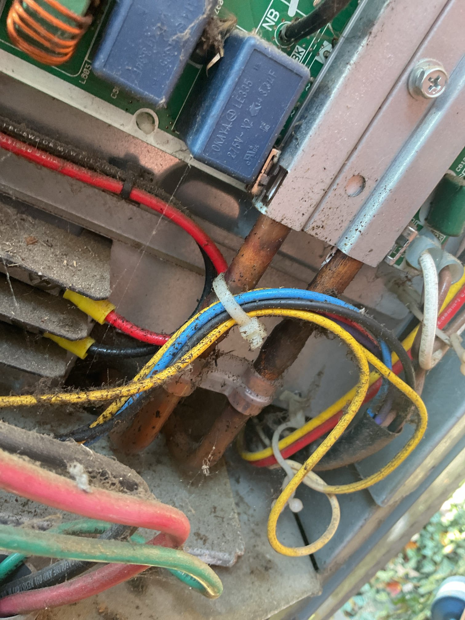 Fully assessed no heating situation. Found air handler running when I arrived and outdoor fan motor but no outdoor compressor. Went inside to indoor unit and found code 03 on the indoor control board in the attic.  Found this to be a control board failed code. Need to replace outside inverter board to see if compressor is ok. Also see some oil at refrigerant tubing at outdoor unit. System does have a standing pressure of 175.  Let Tony know info