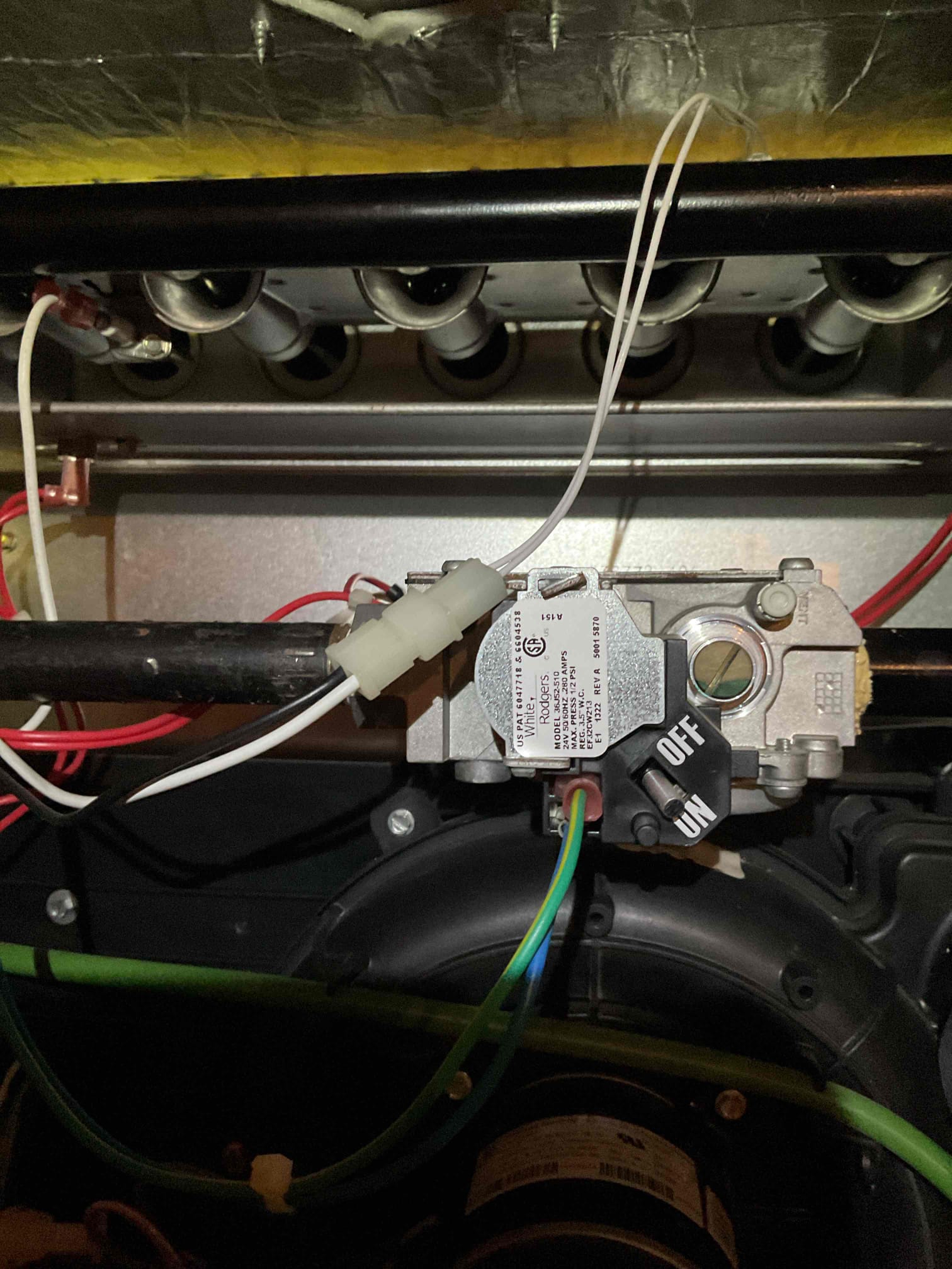 11/10/25 Dan 

I arrived to the customers home to service their 12 yr old gas furnace system. 
I started with checking the air filter and replaced , the filter size is 16x25x1. I checked all my electrical connections and voltages. I inspected and tested the  burners , flame sensor and the igniter. I water tested all tubing and hoses. I inspected the exhaust and fresh air pipe for restrictions and bellies. I inspected the inducer and the blower motor operation. I checked and tested for combustion and took temp rise splits at the return and the supply. Everything is running fine at this time of service. 
I sent a payment link for the son to renew. 