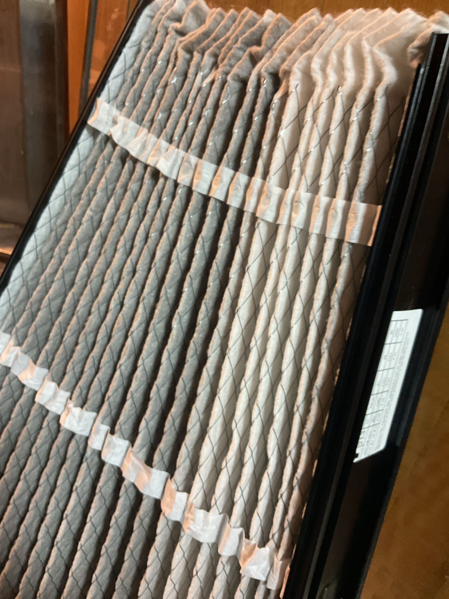 11/10/25 Dan 

I arrived to the customers home to service their 3 yr old gas furnace system. 
I started with checking the air filter and replaced , the filter size is 413AA . I checked all my electrical connections and voltages. I inspected and tested the  burners , flame sensor and the igniter. I water tested all tubing and hoses. I inspected the exhaust and fresh air pipe for restrictions and bellies. I inspected the inducer and the blower motor operation. I checked and tested for combustion and took temp rise splits at the return and the supply. Everything is running fine at this time of service. 

Customer has a 413 AA air filter / #45 water panel for his 400 humidifier. Also see if we can track down a new motor assembly for his fresh air exchanger. 