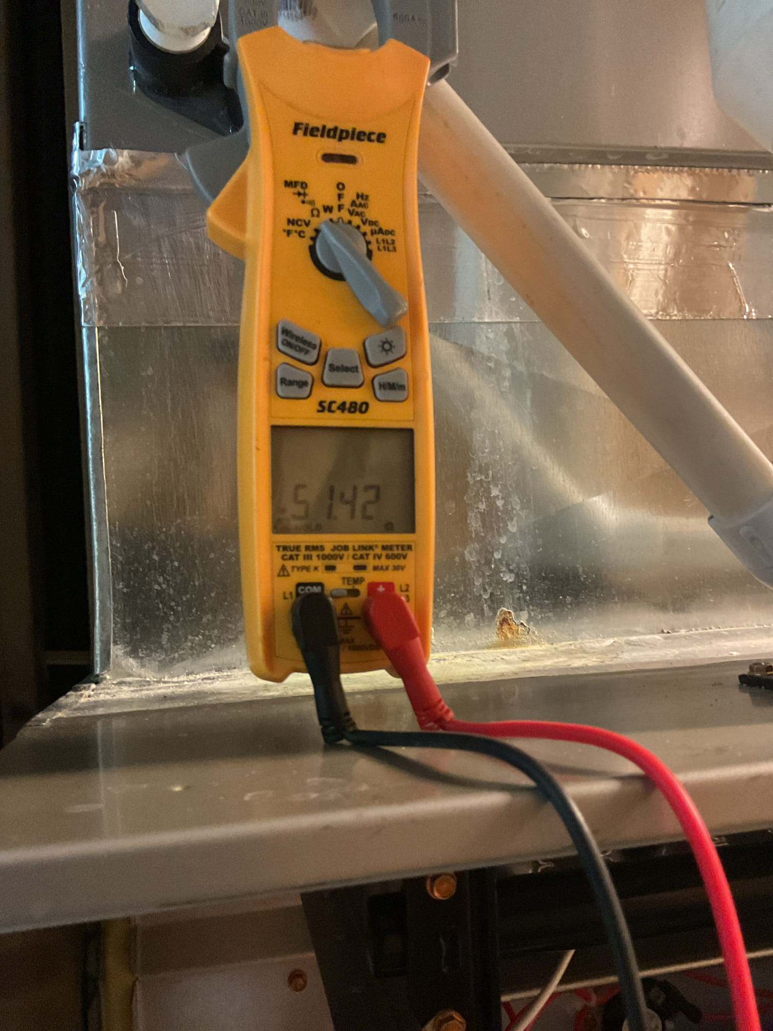 11/10/25 Dan 

I arrived to the customers home to service their 3 yr old gas furnace system. 
I started with checking the air filter and replaced , the filter size is 413AA . I checked all my electrical connections and voltages. I inspected and tested the  burners , flame sensor and the igniter. I water tested all tubing and hoses. I inspected the exhaust and fresh air pipe for restrictions and bellies. I inspected the inducer and the blower motor operation. I checked and tested for combustion and took temp rise splits at the return and the supply. Everything is running fine at this time of service. 

Customer has a 413 AA air filter / #45 water panel for his 400 humidifier. Also see if we can track down a new motor assembly for his fresh air exchanger. 