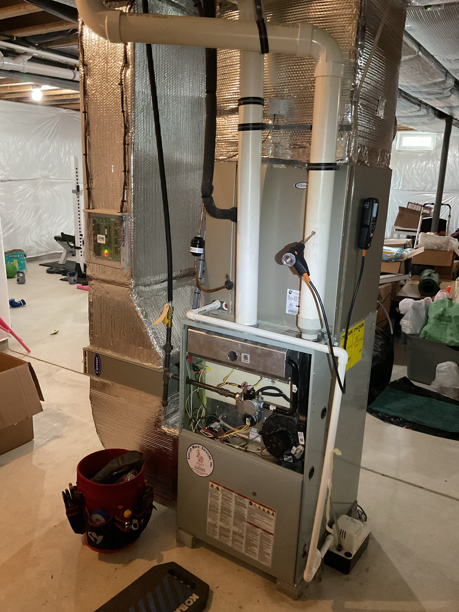 Luis 11-11-25 Replace heat exchanger under parts only warranty. Test operation after replacement of heater ok performed combustion test and check Temperature rise on heat exchanger ok. Cycle heater ok. Run heater for over 30 mins ok 