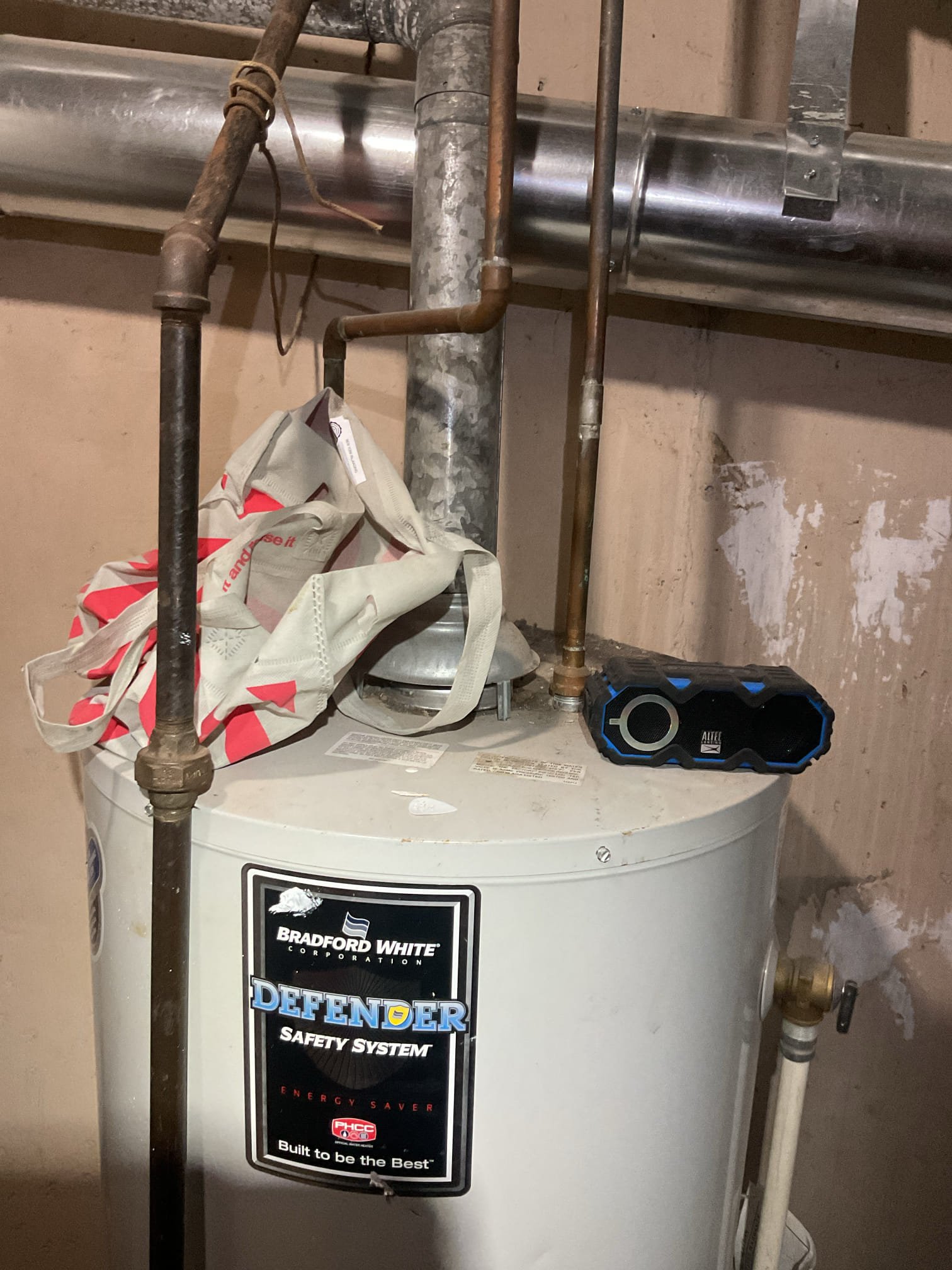 
Completed heat tune up for natural gas furnace.

Replaced 16x20x1 filter
Inspected heat exchanger, burners, flue pipe, inducer assembly and hoses
Inspected hot surface ignitor and verified resistance with meter. Ignitor reading 47 ohms: Good
Cleaned flame sensor and verified flame rectification circuit
Measured temperature rise and static pressure
Checked wiring, controls, electric motors and components; there are no surge protectors; left estimate for a surge protector 
Checked manifold gas pressure
Inspected drain and pump. There is a condensate pump safety but no EZ trap. Left estimate for EZ trap.

Noticed the dryer vent had a serious sag and was resting on the flue pipe of water heater and furnace. I hung it up using zip tied and screws the joists to keep away from hot vent pipes. I also moved some belongings off of the water heater be easier you need clearance from breech of water heater flue.
The dryer vent hard pipe from outside should be extended further( need longer piece) t