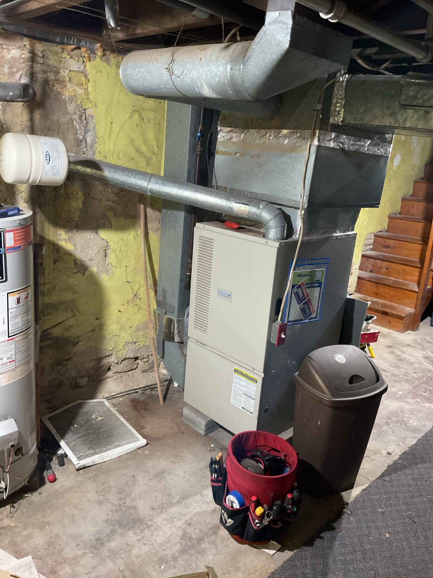 Luis 11-11-25 customer called in for no heat. 120,000 Btu 80% gas furnace philco. Found system off upon arrival. Turned power and test operation found unit off on rollout issue. Found broken rollout safety switch. Bypassed service for testing purposes. Combustion test ok I inspect heat exchanger found lot of rust and heavily corroded areas. Inducer assembly makes noise and pull higher amps than normal. Chimney base is full of Debris. Heater is too big for the house there are only 5 supply runs and one central return. Would recommend getting an estimate to replace system we will install correct size heater and potentially do some duct modifications. Home comfort consultant to come later on today. 