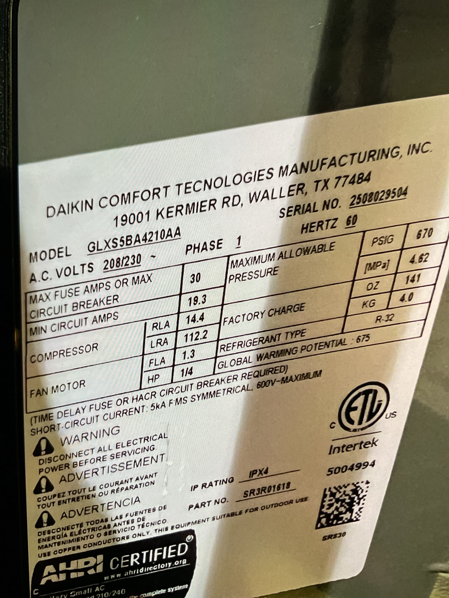 Performed quality assurance reprogrammed system. Rewired thermostat. Installed air intake. And customer was unhappy with the placement of the unit outside and either wants DBS to pay for the bus to be removed or to remove the unit over instead of on the bush. I totally agree with him. We need to follow up with a resolution for the outdoor unit.