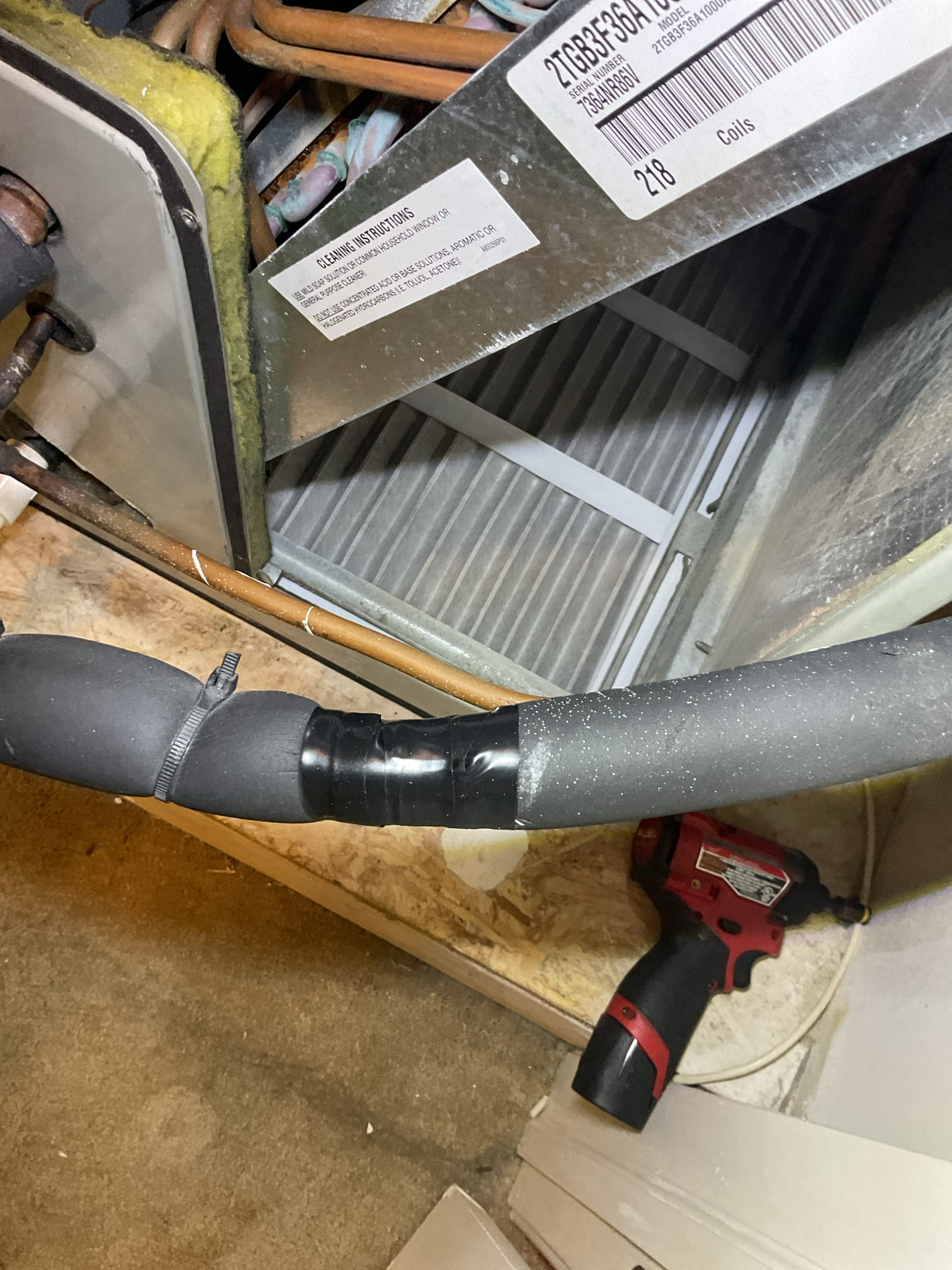 Performed precision heat tune up on 2007 r-22 American standard heat pump system. Checked all electrical connections and components. Checked temperature rise. Checked r-22 refrigerant pressures and temperatures. Indoor evaporator coil is very rusted and corroded. Recommend replacing old in efficient r-22 heat pump system and up grading. Heat pump system is working at time of service. 
Heating and cooling plan