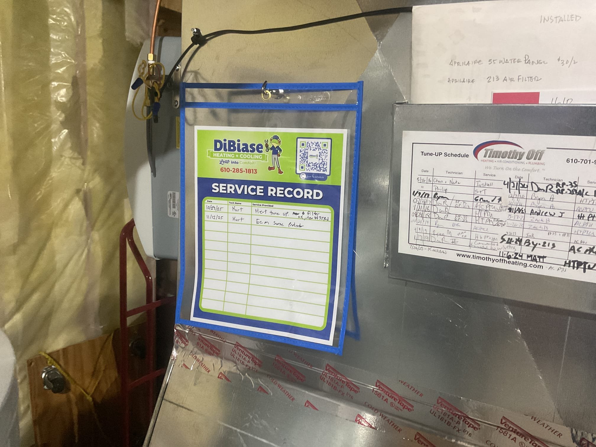 Installed Ecm surge protector on varrible speed blower motor and checked operation. Gas furnace is working properly at time of service. 