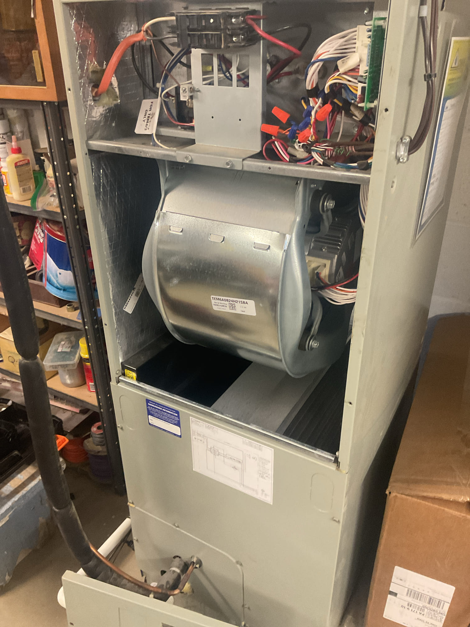 Luis 11-13-25 Perform heat pump tuneup for American standard heat pump and perform propane carrier gas heater check up. Check electrical components, low and high voltage change both air filters heat pump and gas heater provided by homeowner. Test back up heat and refrigerant levels supply and return air ok cycle heat pump ok. On heater cleaned sensor and burners performed combustion test supply and return air 60F ok. Cycle heater ok. motors voltage and amps within range. service plan was renewed for the American standard unit. 