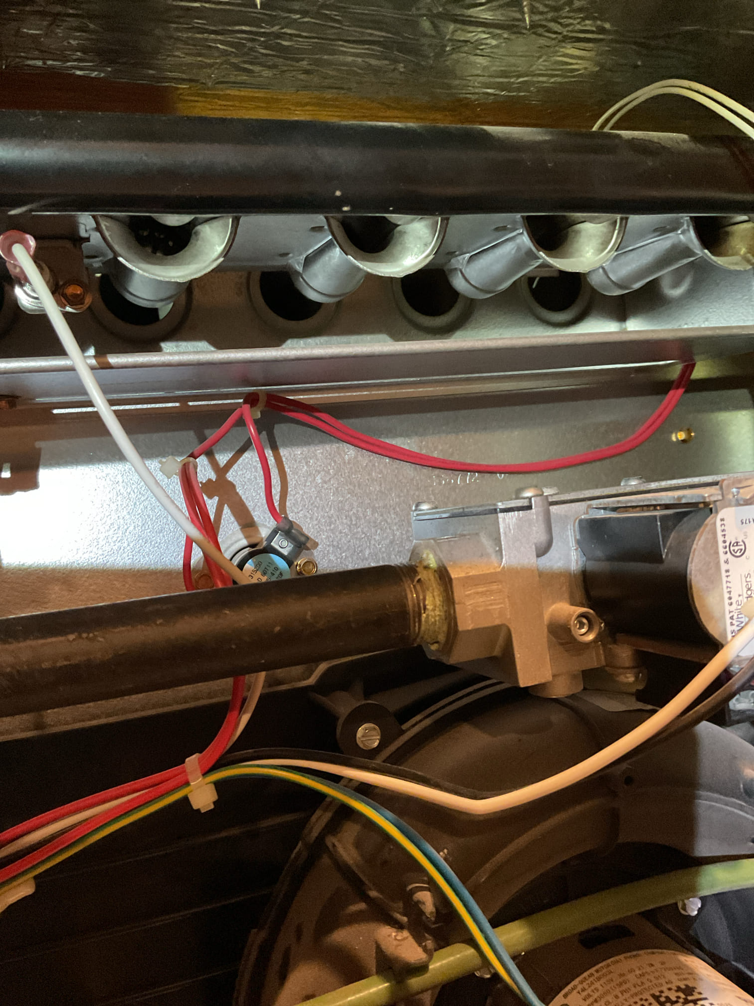 I arrived to the customers home to service their 5 yr old gas furnace system. 
I started with checking the air filter and found good ,  the filter size is 16x25x1. I checked all my electrical connections and voltages. I inspected and tested the  burners , flame sensor and the igniter. I water tested all tubing and hoses. I inspected the exhaust and fresh air pipe for restrictions and bellies. I inspected the inducer and the blower motor operation. I checked and tested for combustion and took temp rise splits at the return and the supply. Everything is running fine at this time of service. 